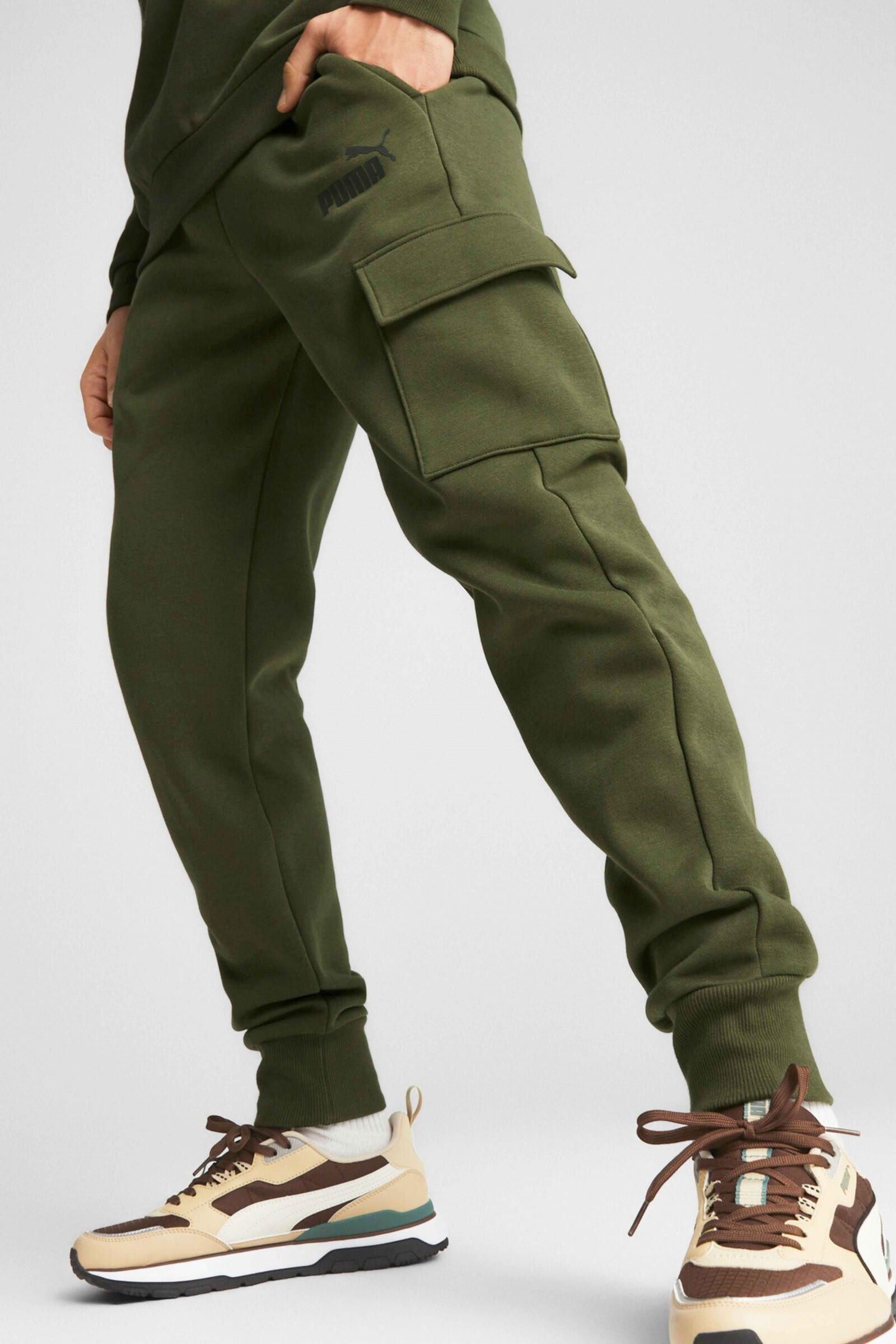Puma Pantalón Cargo Para Hombre Essentials Verde 3/5