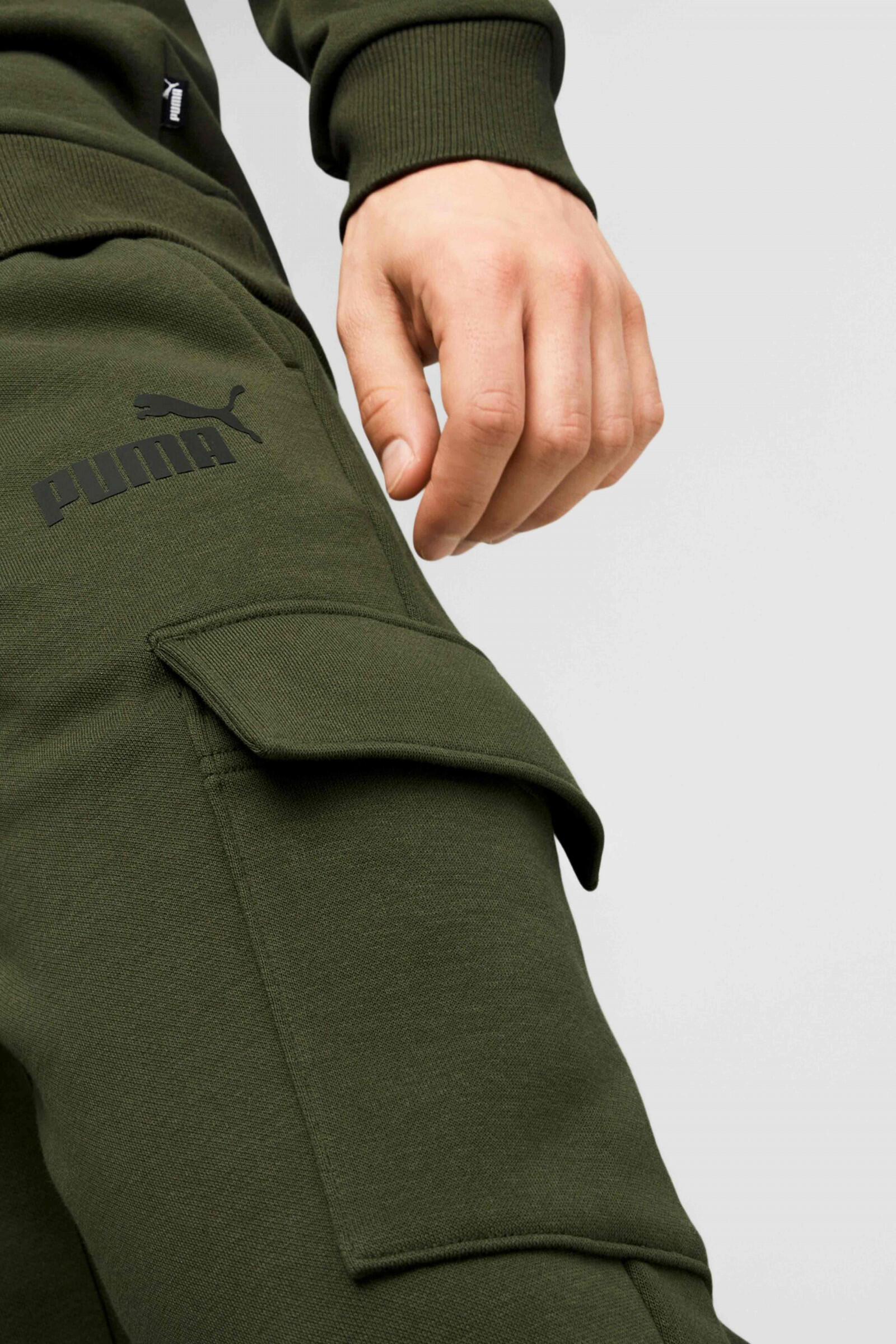 Puma Pantalón Cargo Para Hombre Essentials Verde 4/5