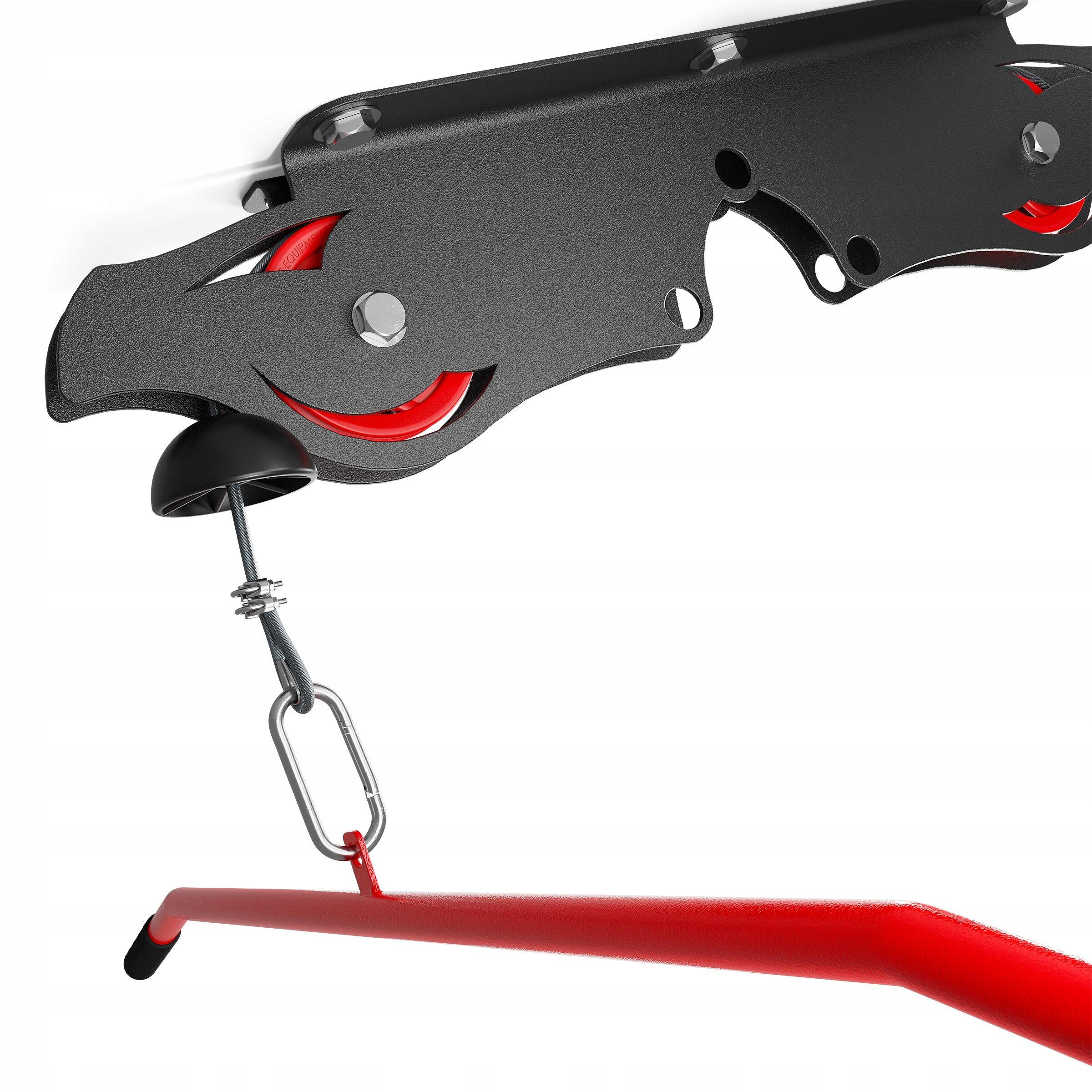 Wyciąg treningowy atlas górny+drążek sufitowy 120KG K-sport KSH013 5/6