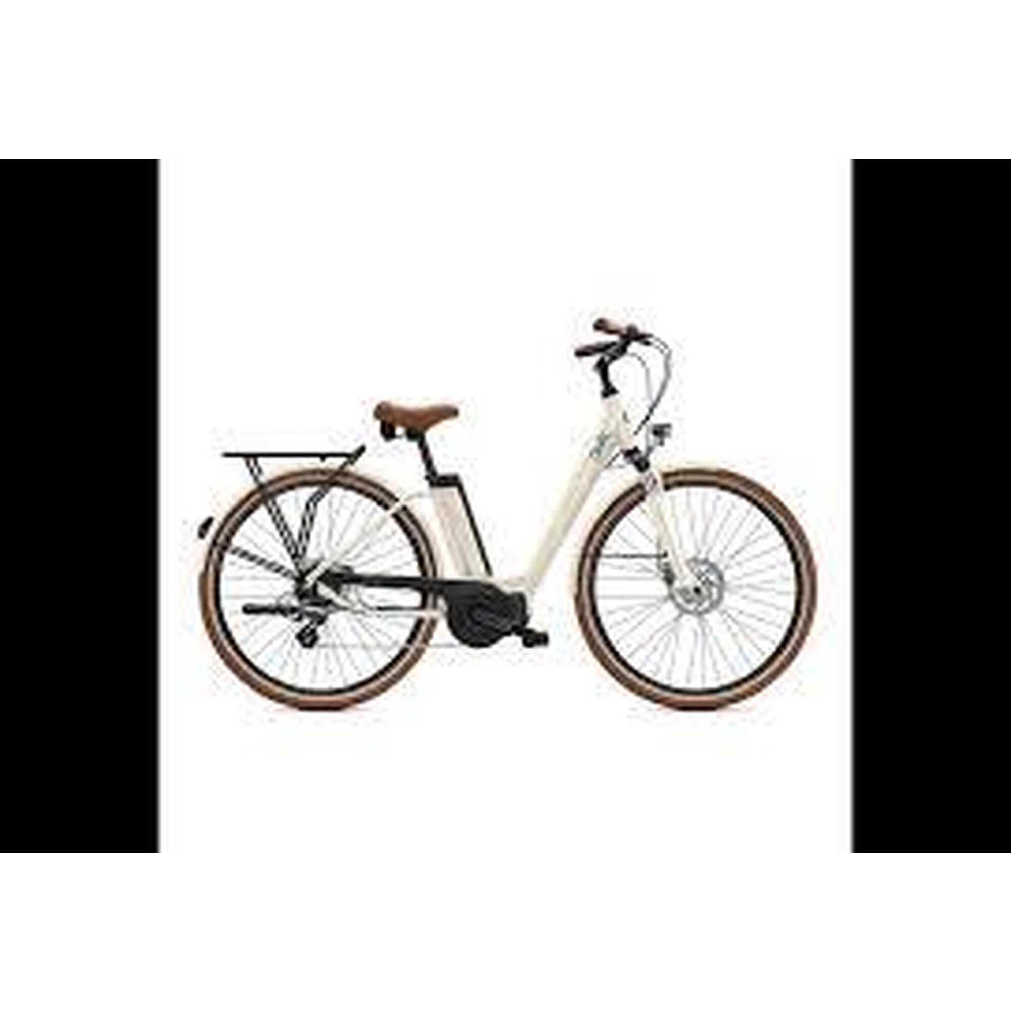 O2 Feel - Reconditionné - Vélo Électrique O2feel Ivog City Up 4.1 - Blanc Lin  - Taille M - Vélo Ville - Blanc - 40 M - Decathlon