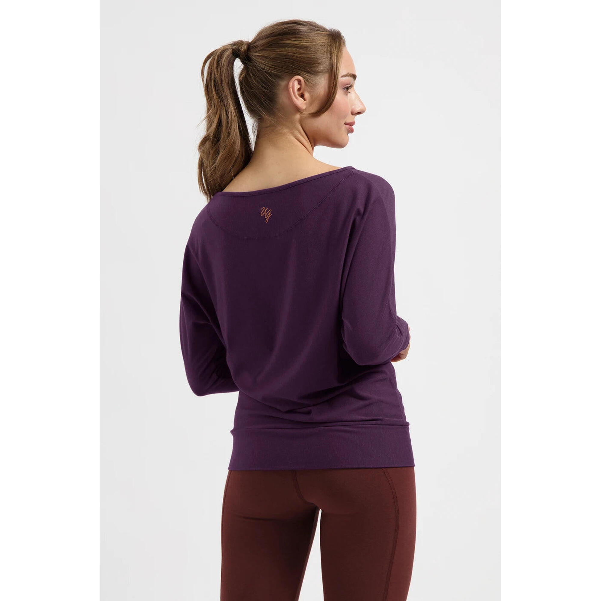 T-shirt De Sport à Manches Longues Femme - Coupe Ample, Respirant - Pour Yoga, Running, Salle