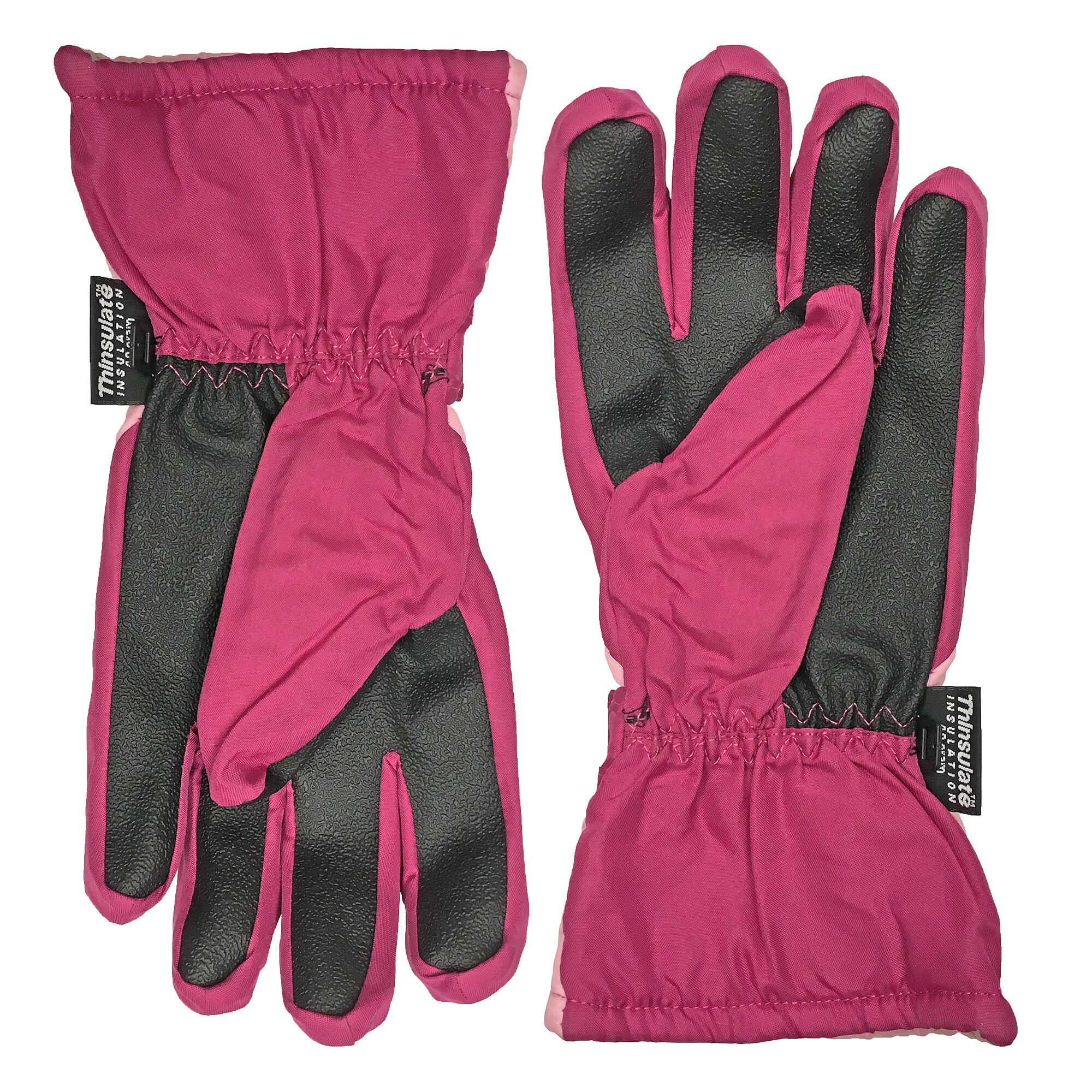 3M Thinsulate Kids Gloves Waterproof Black/Pink Polyester 4/4
