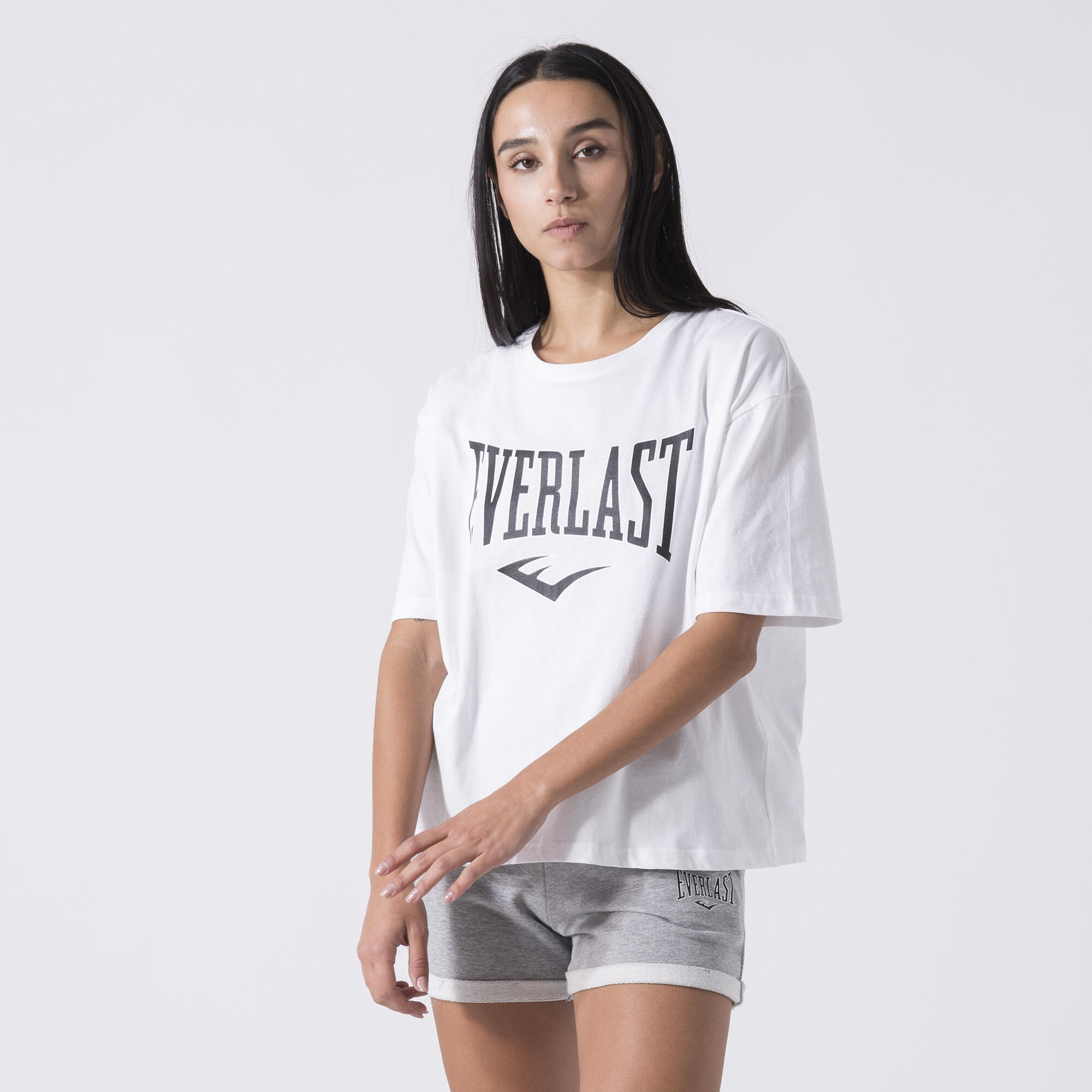 ICONIC T-SHIRT CON LOGO BIANCO SPORCO COTONE 3/6