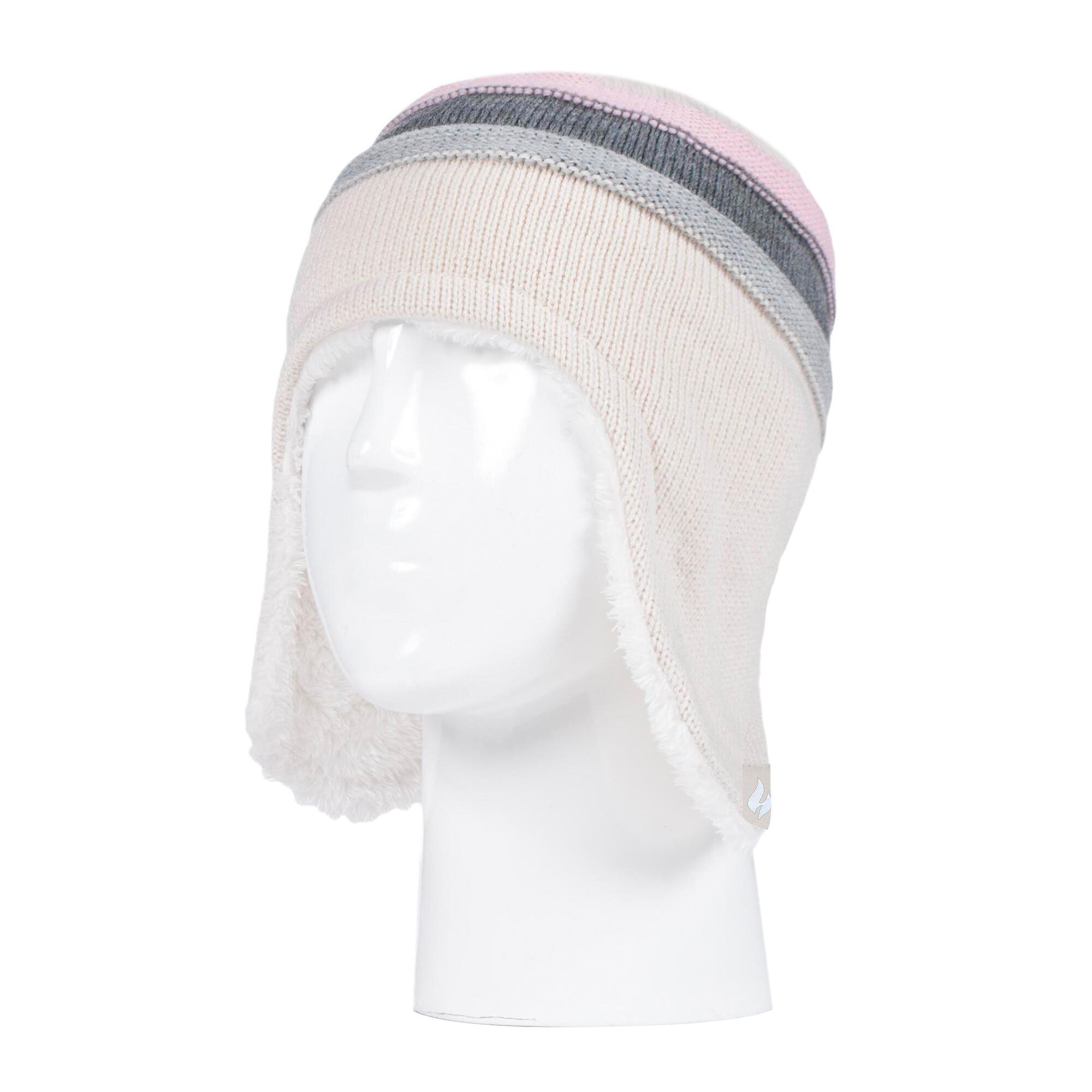 Heat Holders - Mädchen Bommel Hut und Fäustlinge | Winter Mütze Fäustlinge Set 3/4
