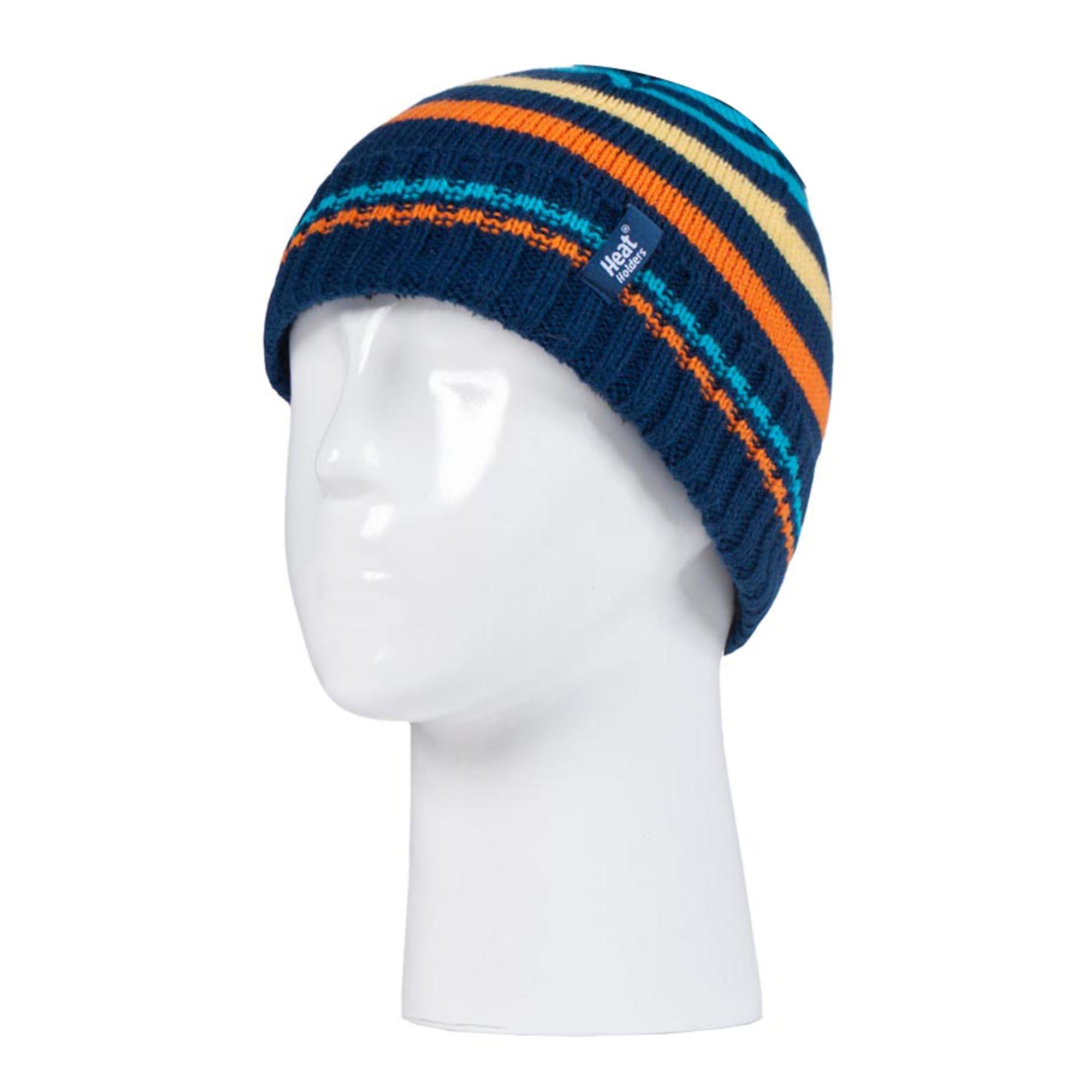Heat Holders - Kinder Gestrickte Thermofleece Beanie Mütze und Fäustlinge Set 3/4