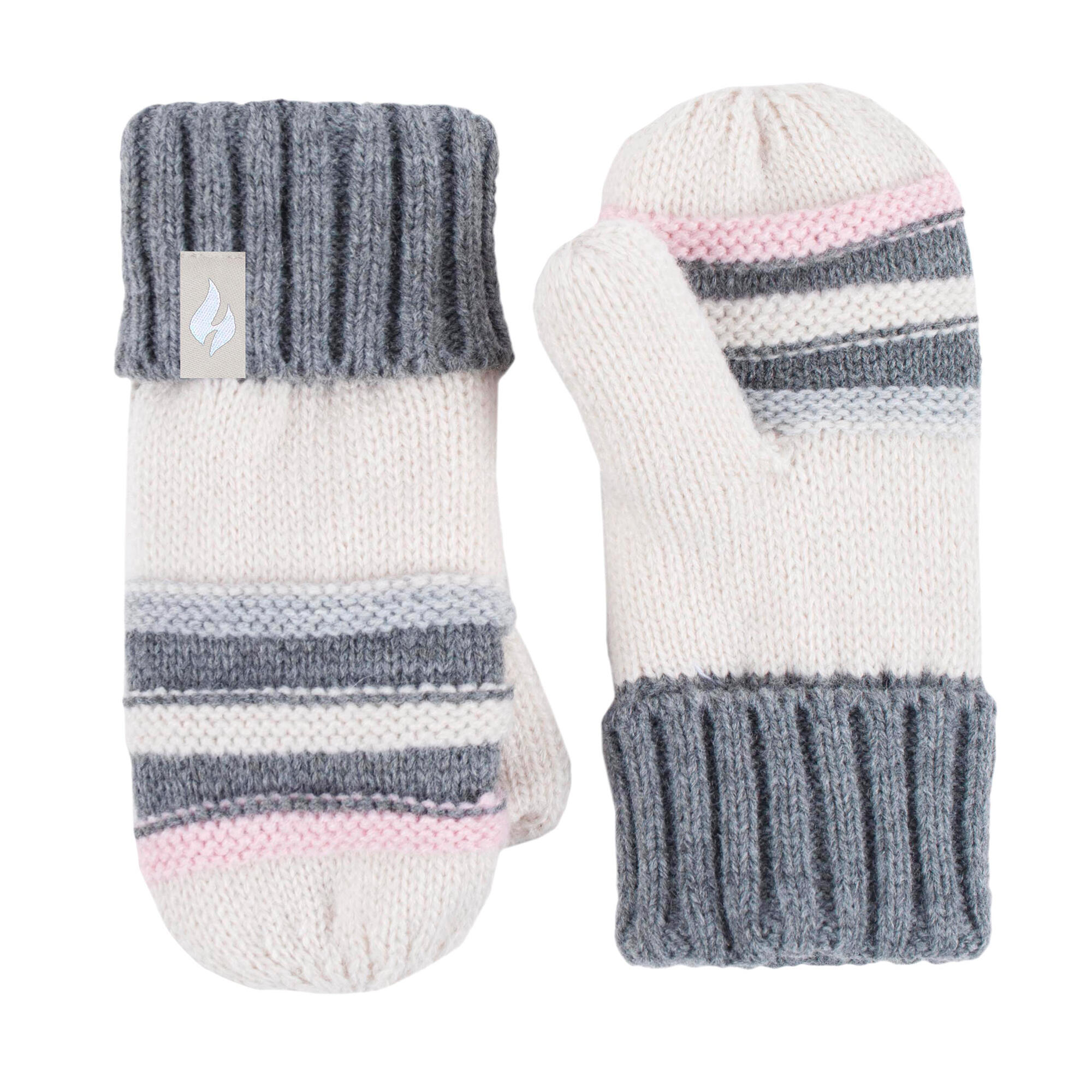 Heat Holders - Mädchen Bommel Hut und Fäustlinge | Winter Mütze Fäustlinge Set 4/4