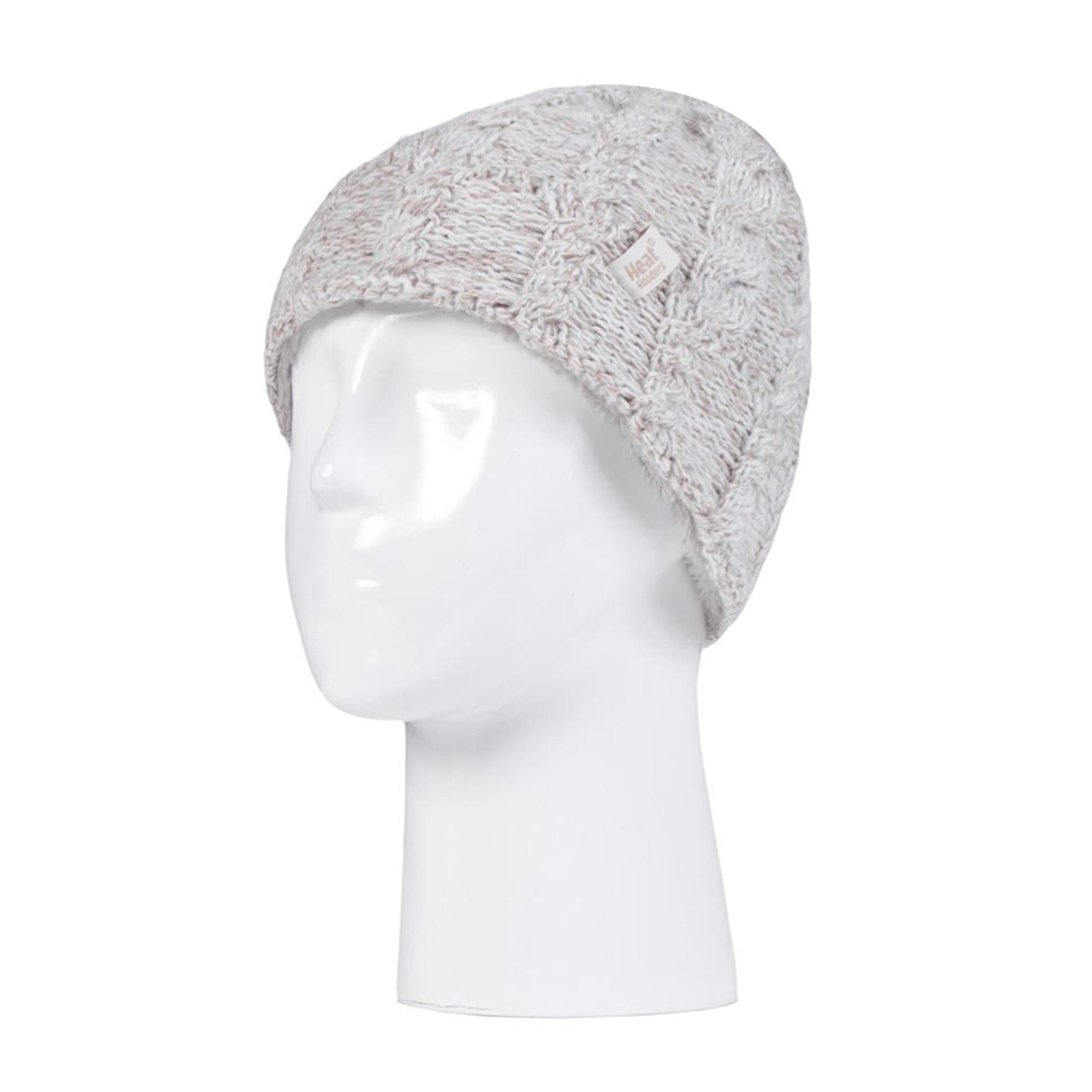 Heat Holders - Mädchen Gestrickt Fleece Bommel Wintermütze und Handschuhe Set 4/5