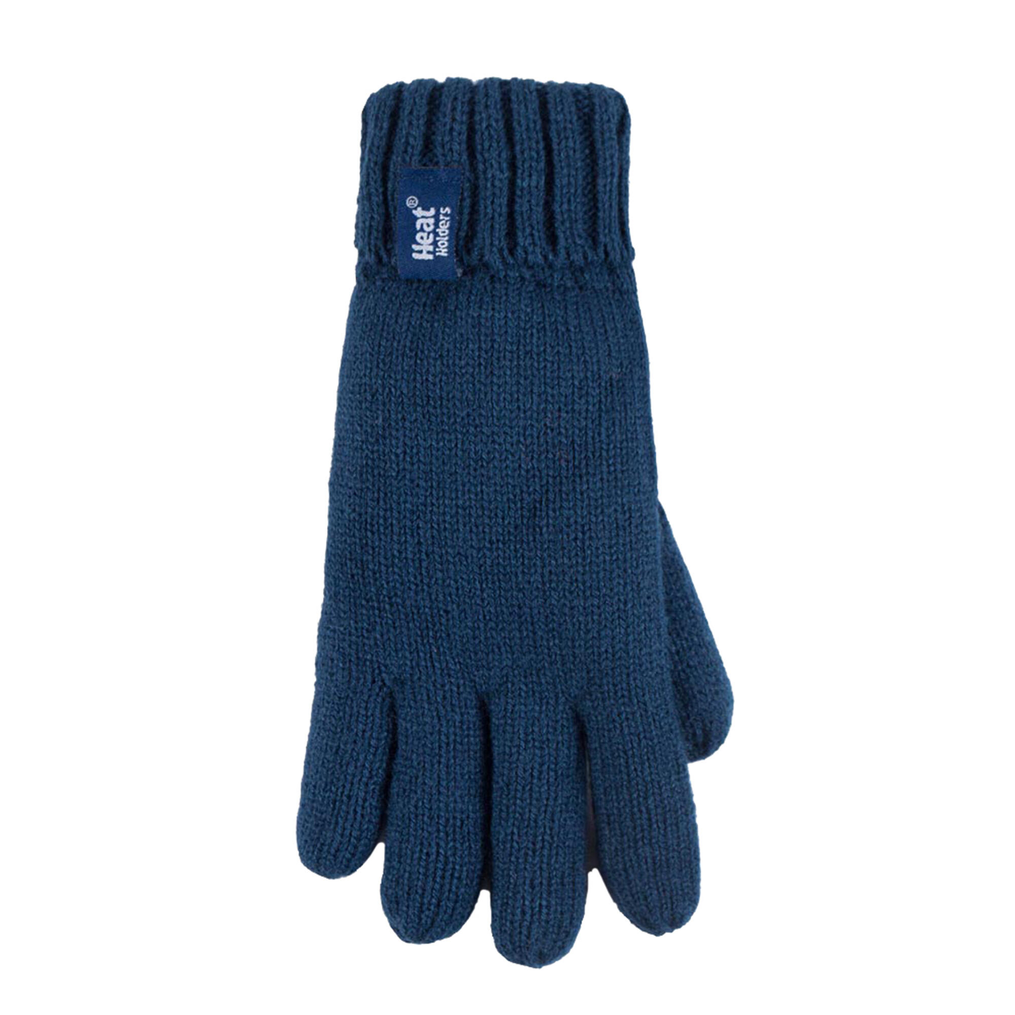 Heat Holders - Jungen Isoliert Wendebündchen Gerippte Mütze und Handschuhe Set 4/4
