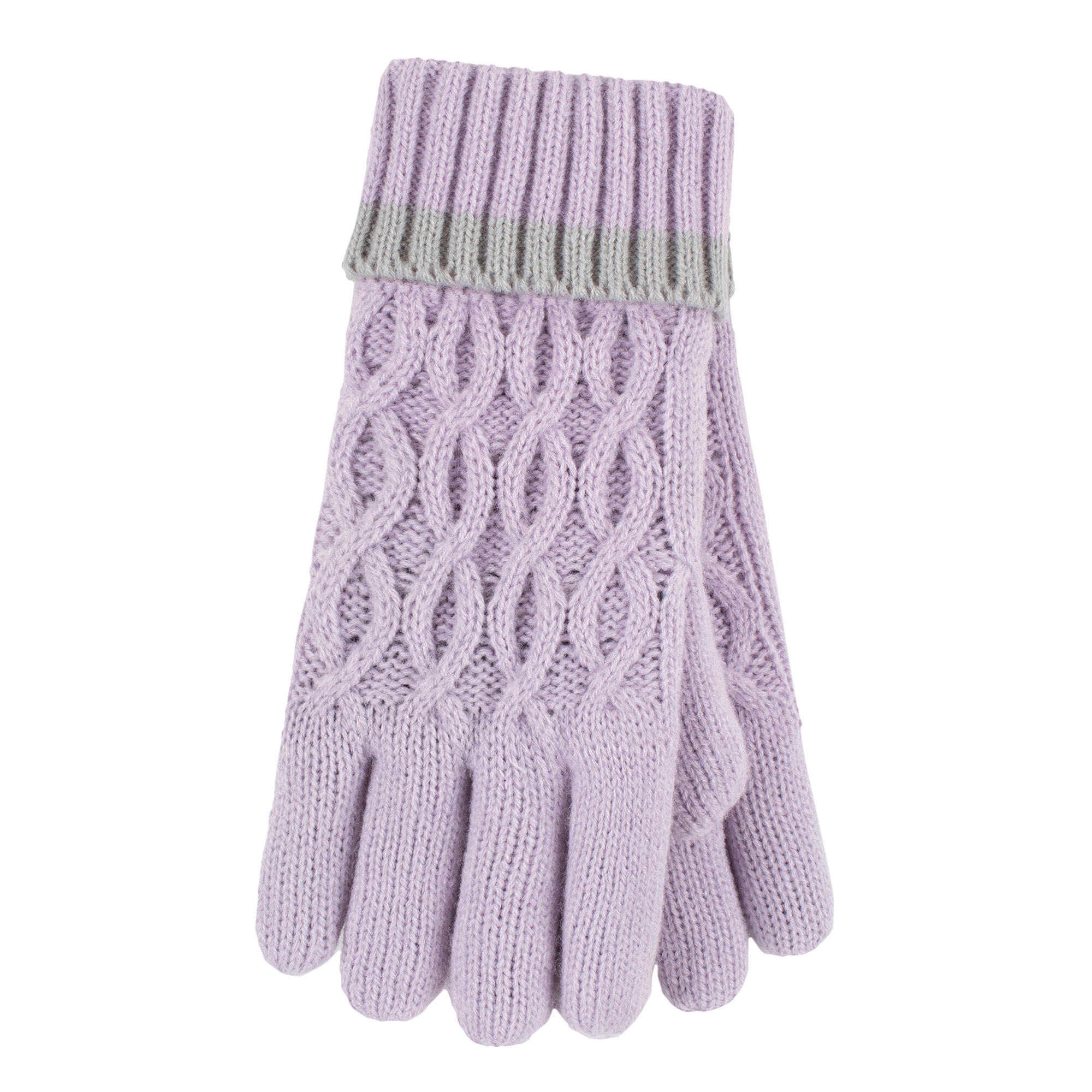 Heat Holders - Mädchen Kinder Strickmütze mit Bommel und Strickhandschuhe Set 4/4
