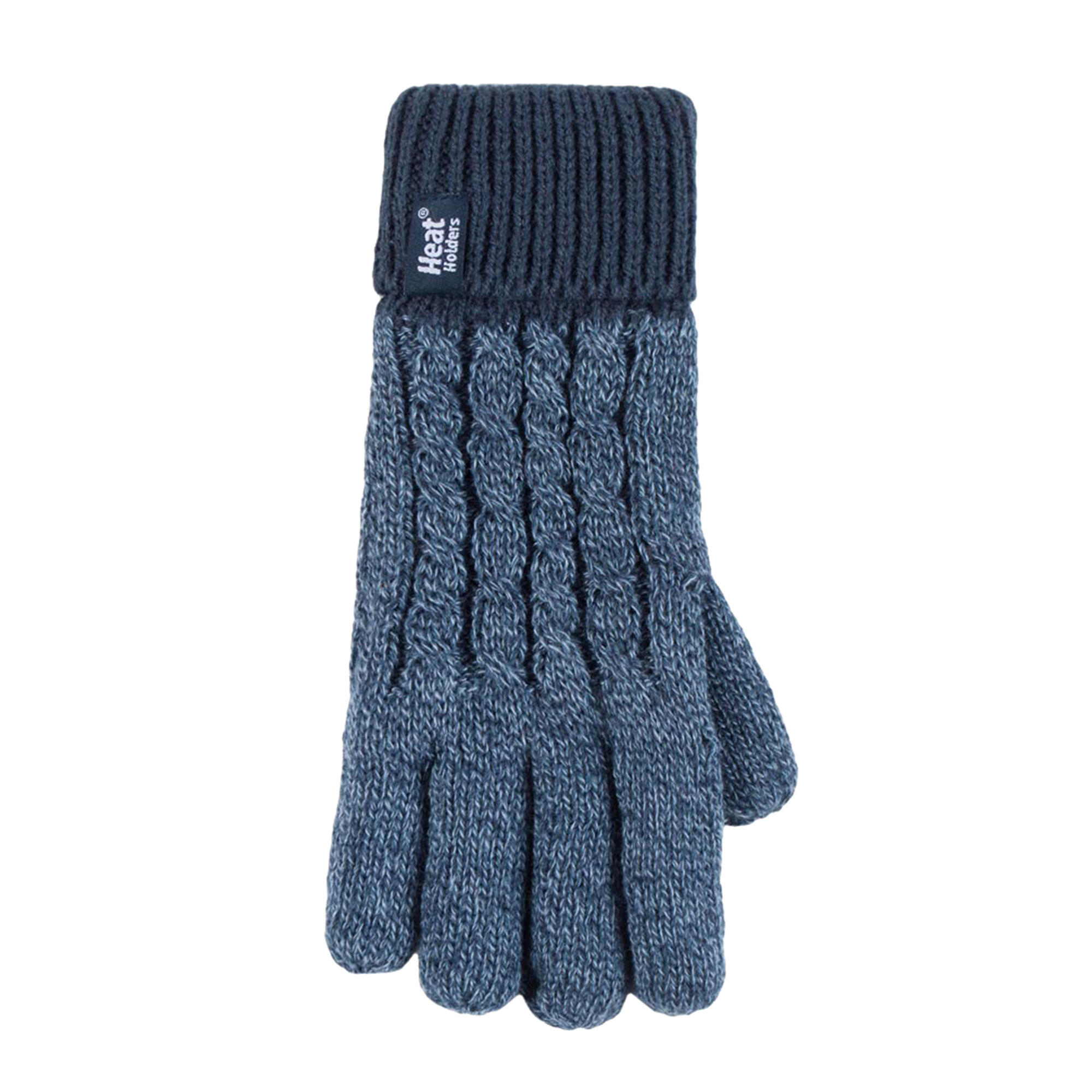 Heat Holders - Ensemble Bonnet Gants Enfants Hiver Tricot Torsadé 4/4