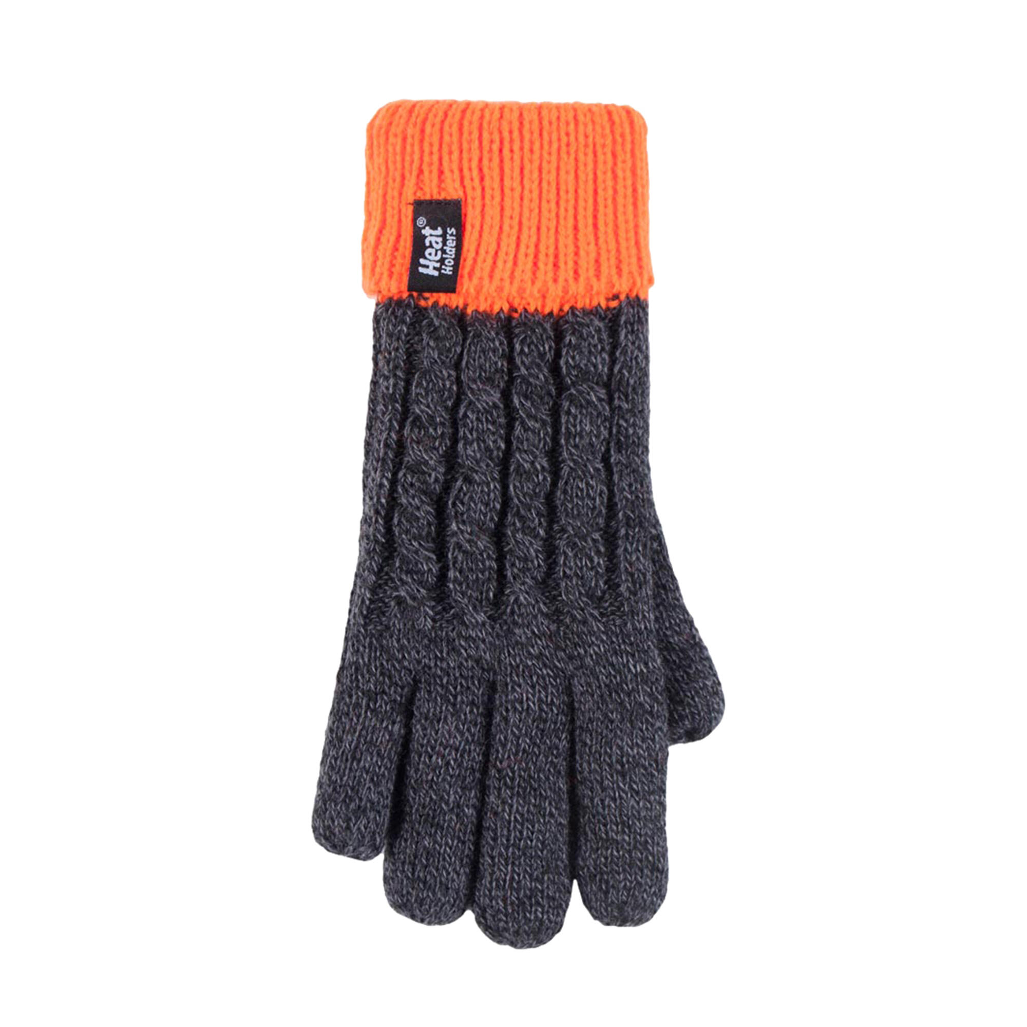 Heat Holders - Jungen Kinder Zopfmuster Fleece Wintermütze und Handschuhe Set 4/4