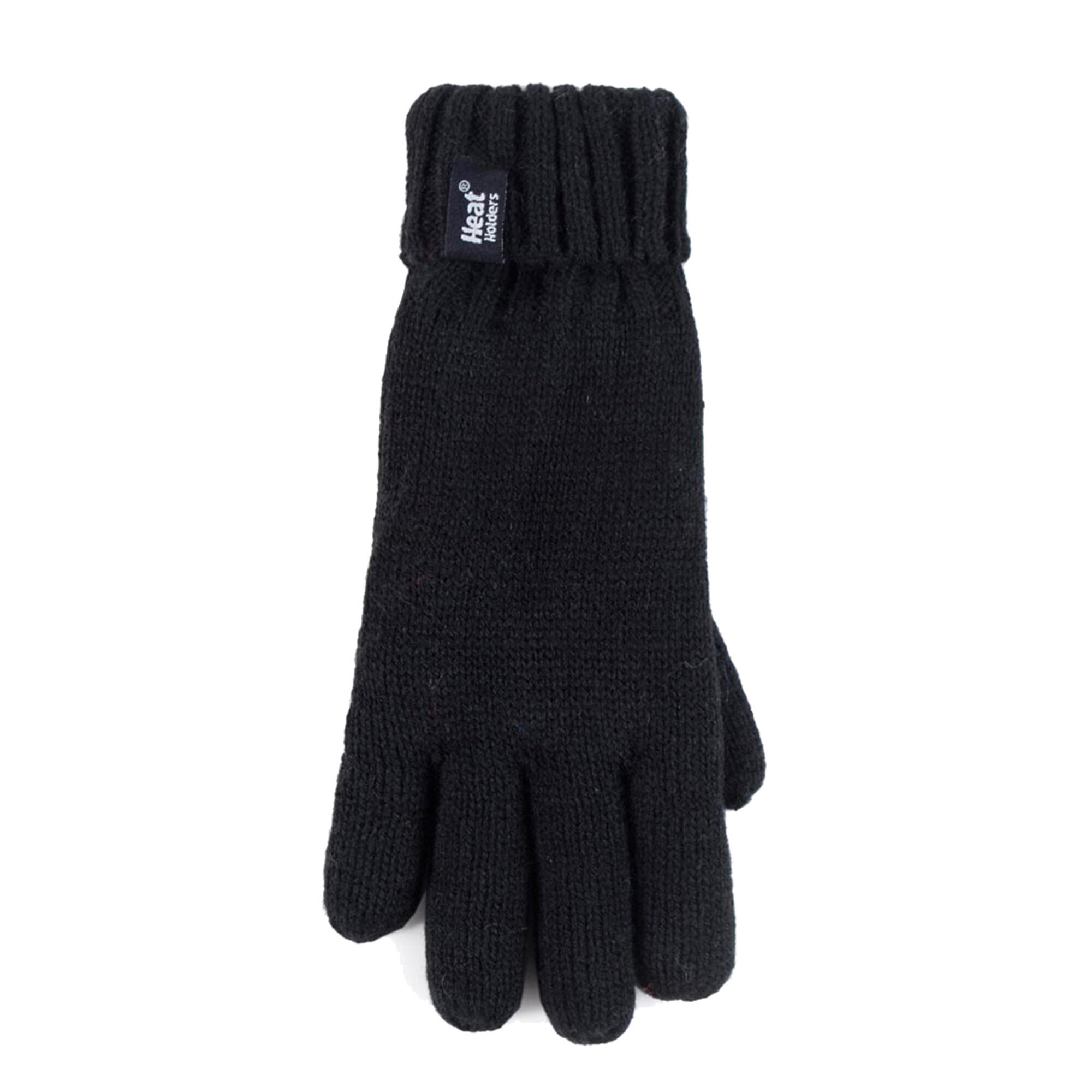 Heat Holders - Jungen Isoliert Wendebündchen Gerippte Mütze und Handschuhe Set 4/4