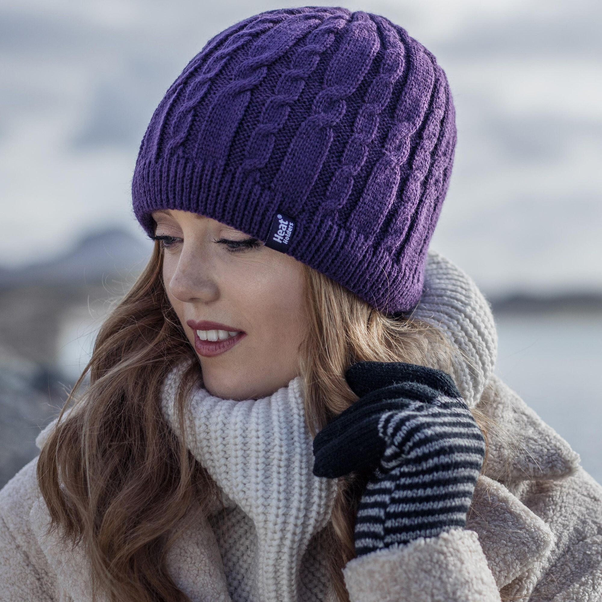 Heat Holders - Damen Nackenwärmer Winter | Thermo Halswärmer Stricken Fleece 5/5