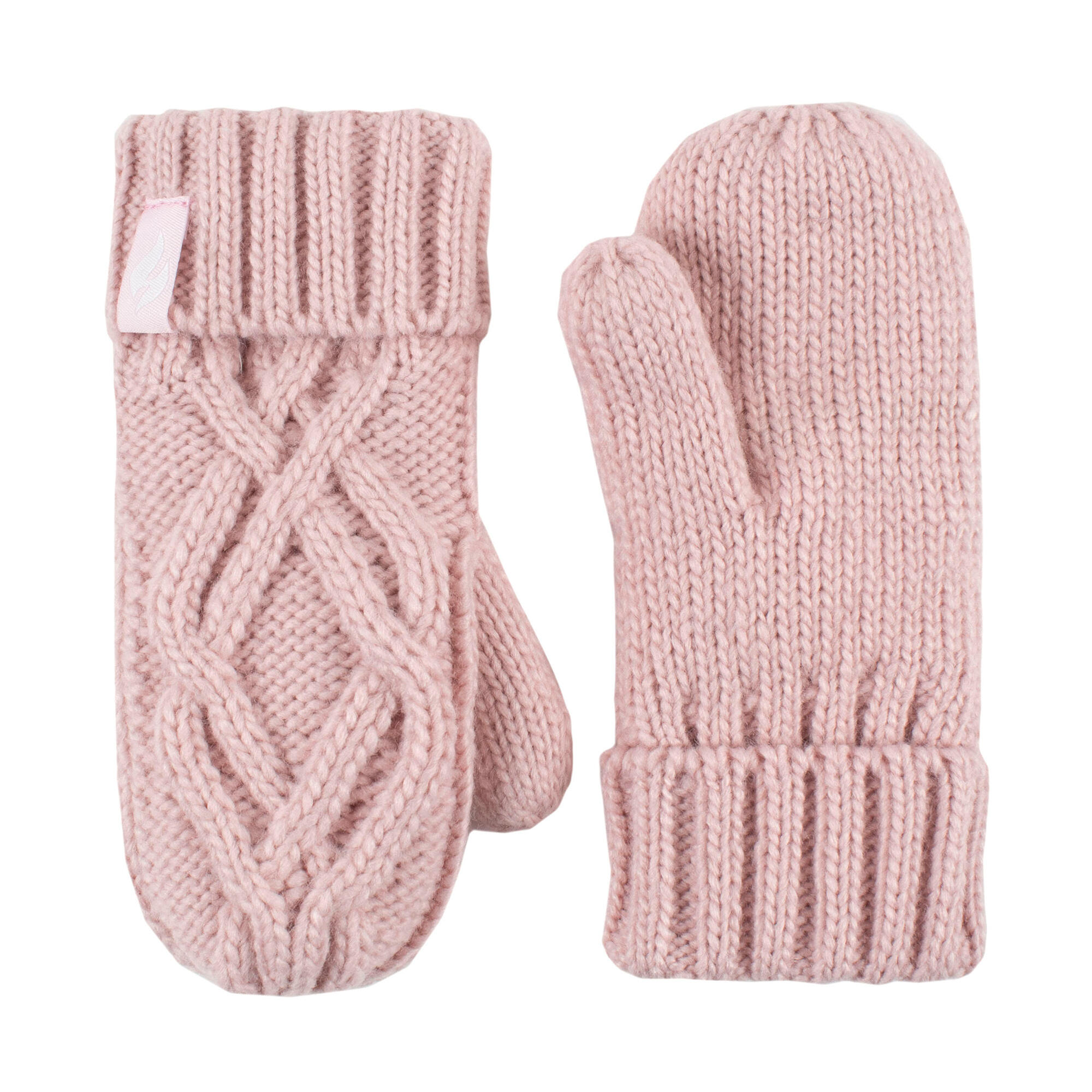 Heat Holders - Mädchen Strick Fäustlinge und Mütze mit Pom Pom und Ohrenschutz 4/4