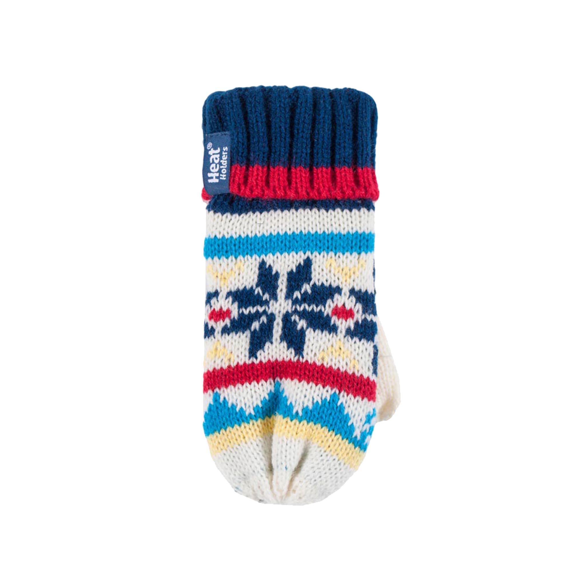 Heat Holders - Kinder Gestrickte Thermofleece Beanie Mütze und Fäustlinge Set 4/4