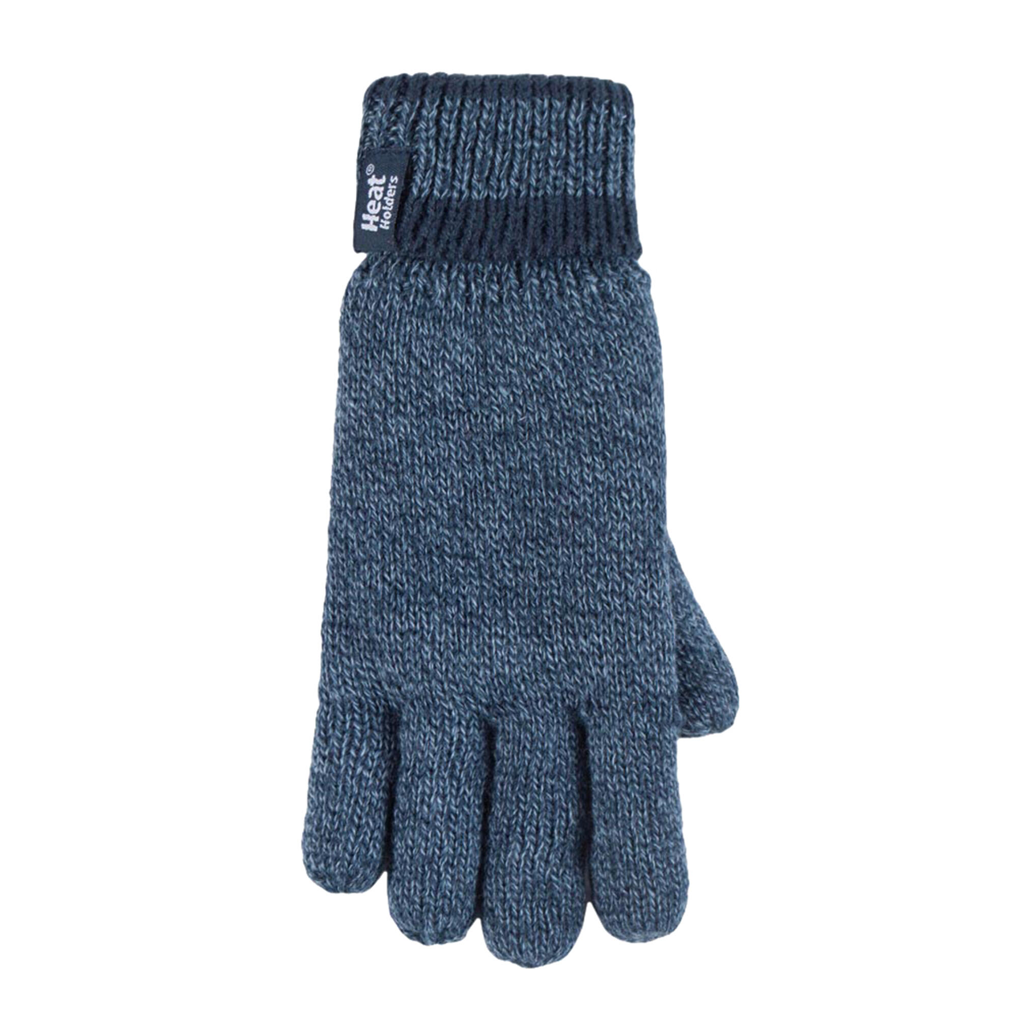 Heat Holders - Jungen Isoliert Wendebündchen Gerippte Mütze und Handschuhe Set 4/4