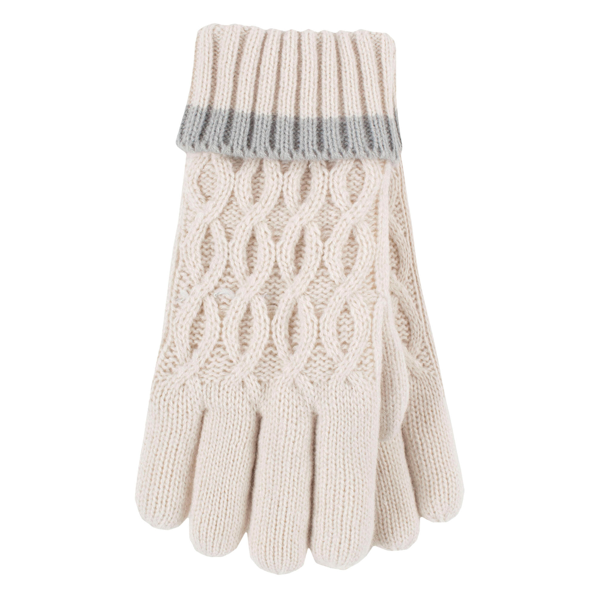 Heat Holders - Mädchen Kinder Strickmütze mit Bommel und Strickhandschuhe Set 4/4