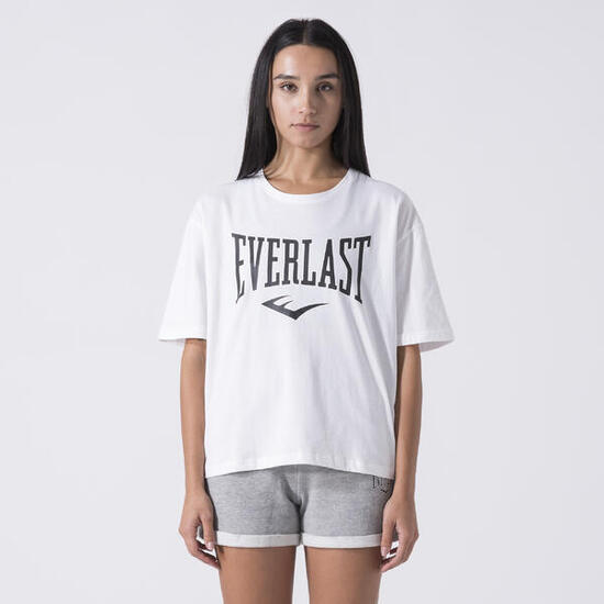 IKONISCHES T-SHIRT MIT LOGO SCHWARZ BAUMWOLLE