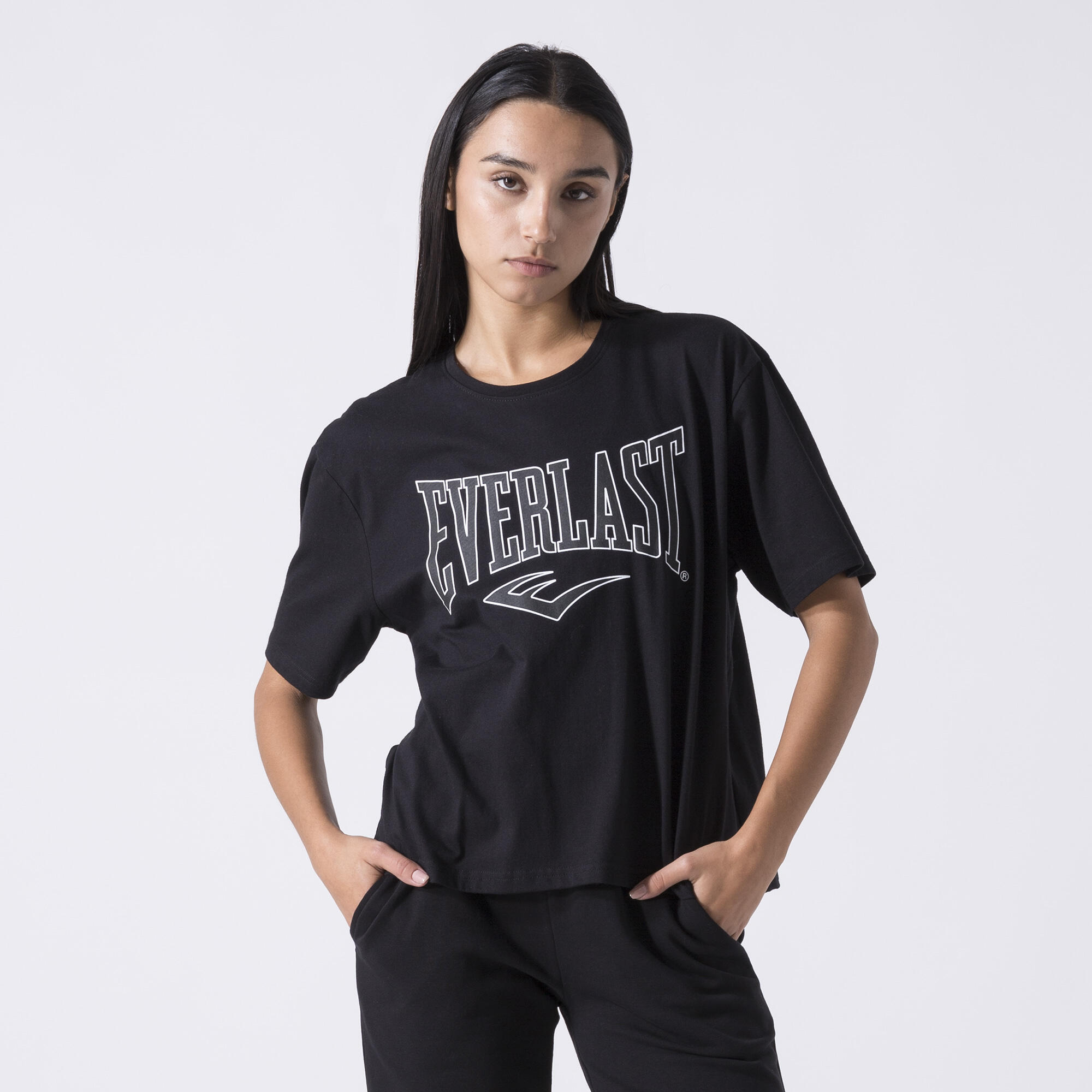 TEE-SHIRT ICÓNICA COM LOGÓTIPO PRETO ALGODÃO 3/6