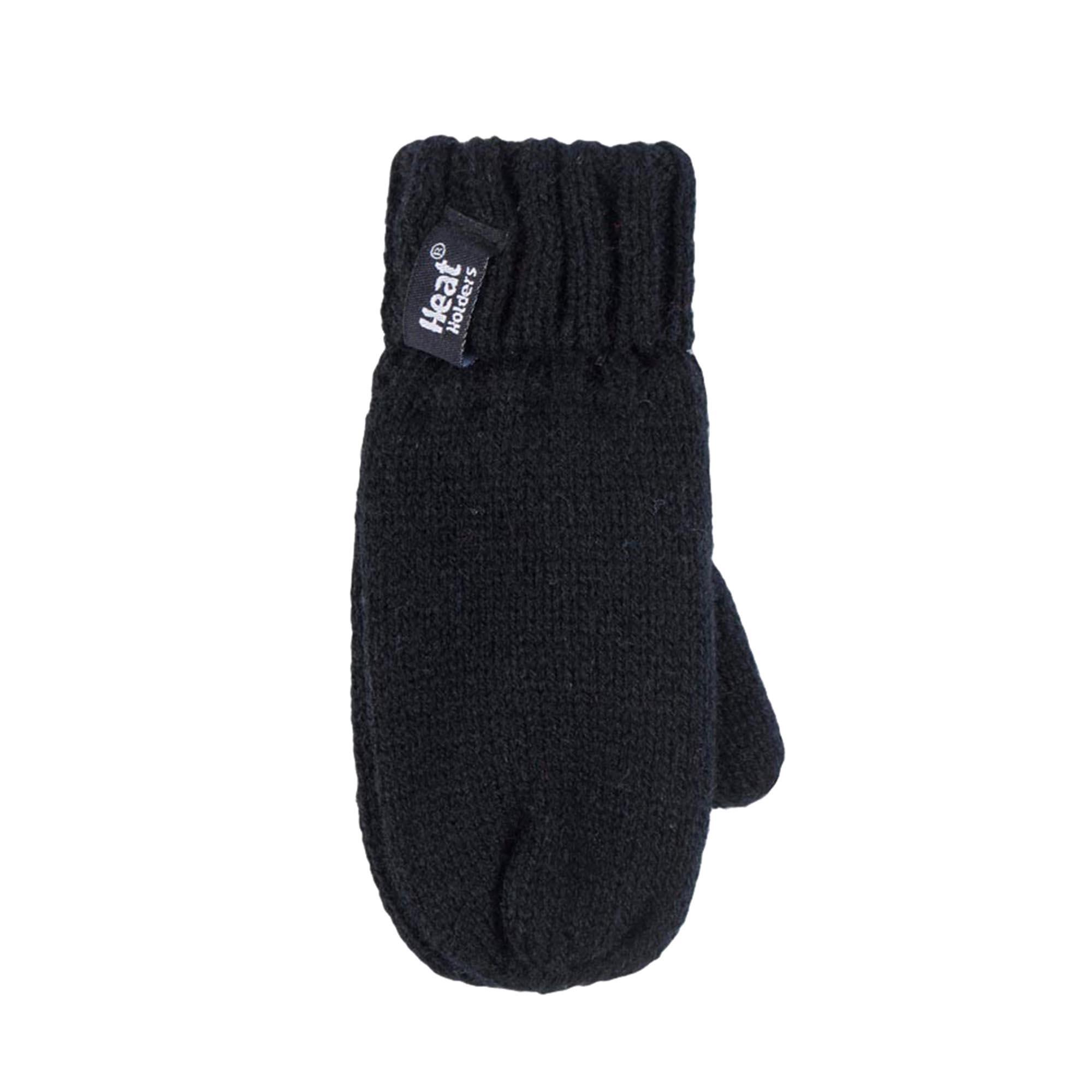 Heat Holders - Kinder Gestrickte Thermofleece Beanie Mütze und Fäustlinge Set 4/4