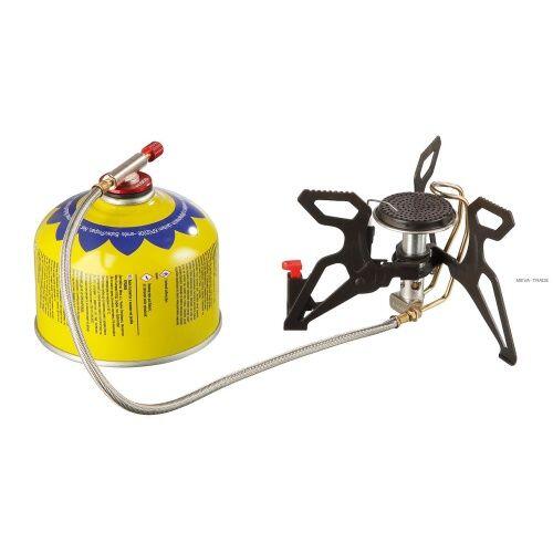 Plynový turistický vařič SPIDER PRO PIEZO s předehřevem plynu 5/7
