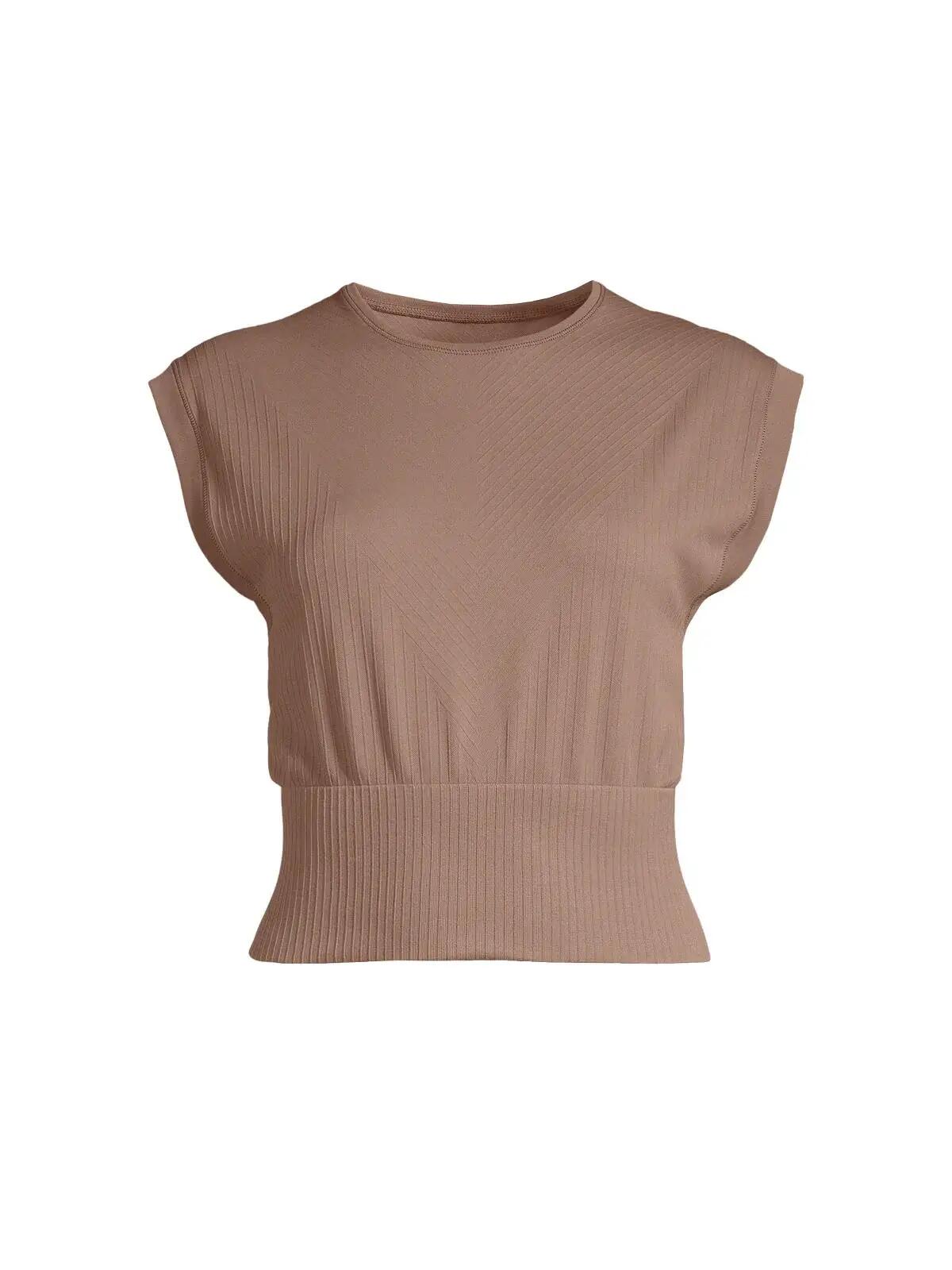 Koszulka Casall Seamless Graphical Rib Oddychająca Bezszwowa Elastyczna