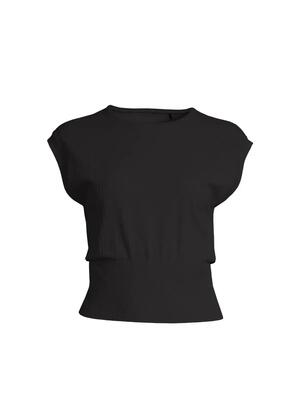 T-shirt dames fitness seamless graphical rib tee