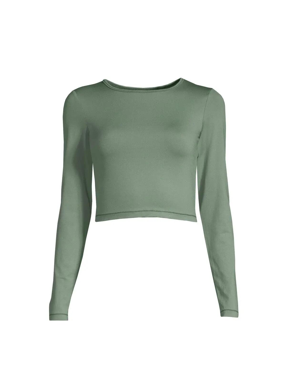 CASALL Dámský crop top s dlouhým rukávem