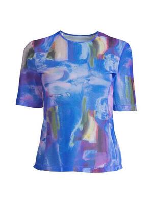 Sportshirt casall dames t-shirt van transparant mesh