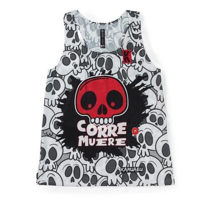 Canotta running traspirante CORRE O MUERE – Donna – leggera y cómoda