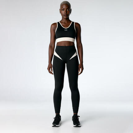 Ensemble de sport Top+Legging Torque Line pour femmes Black Limba