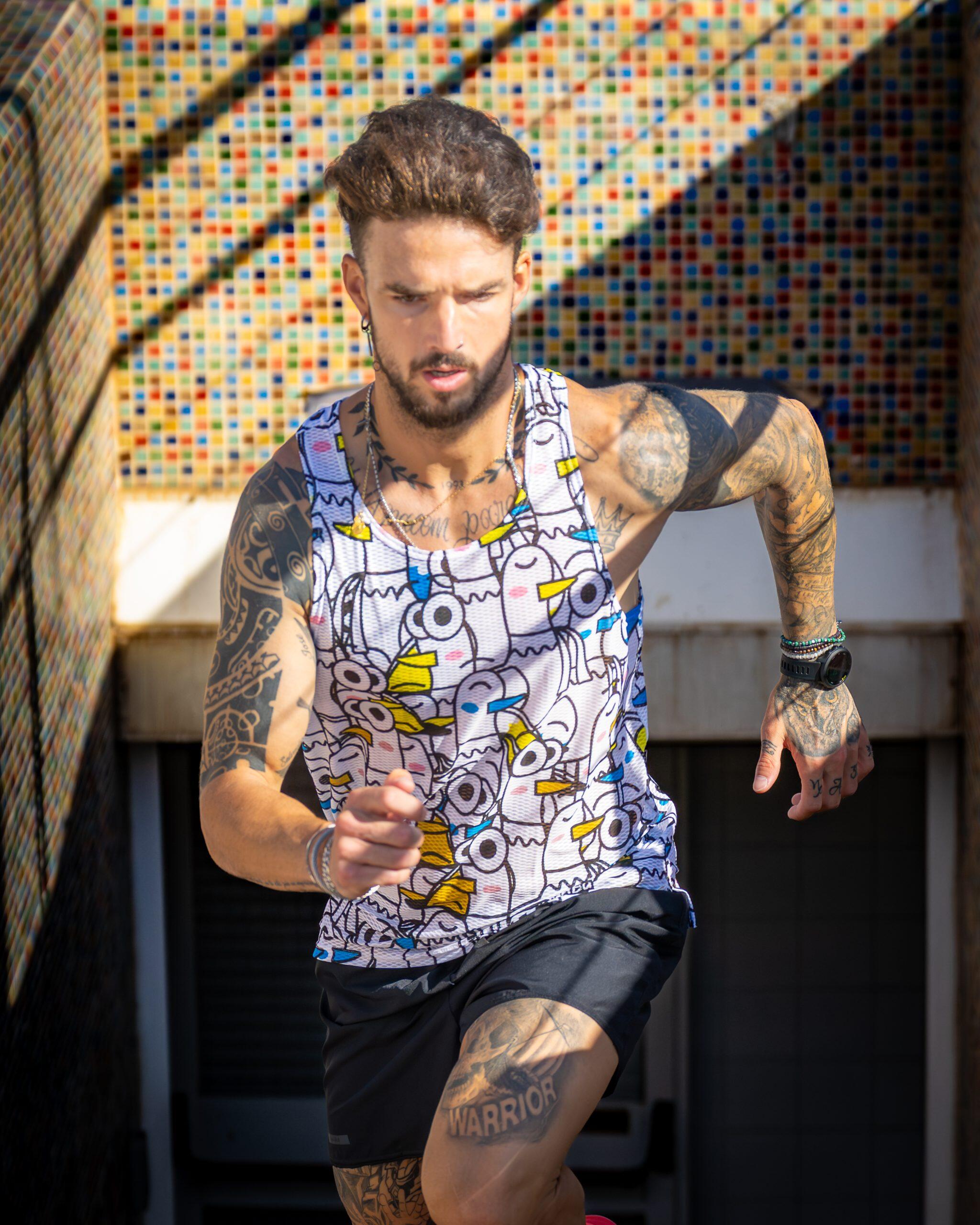 Camiseta tirantes GAVIOTA IDIOTA – Hombre – colores alegres y cómodos 5/5