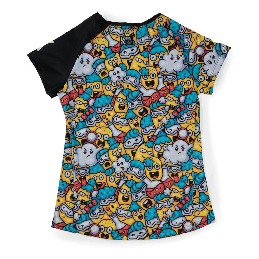 Maglietta running EMOJI – Donna – traspirante – colorata e divertente 2/4