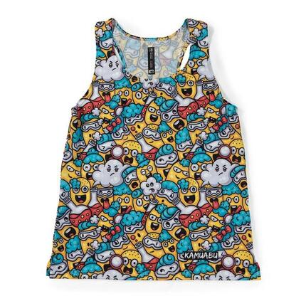 Débardeur running EMOJI – Femme – respirant – multicolore et ludique