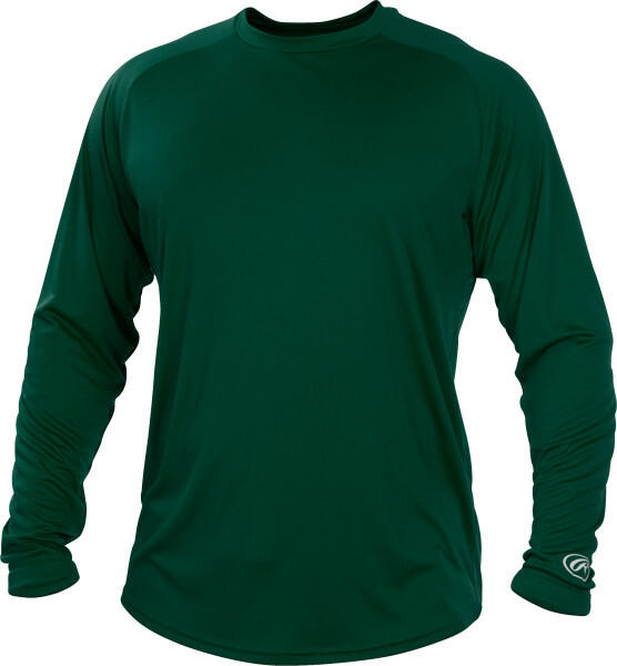 RAWLINGS Rawlings LSRT Crew Neck Long Sleeve 3XL Dark Green