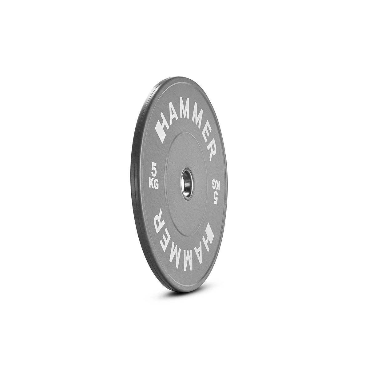 Disco olímpico comp amortiguado 1x5 kg diámetro 50 mm Hammer 1/13