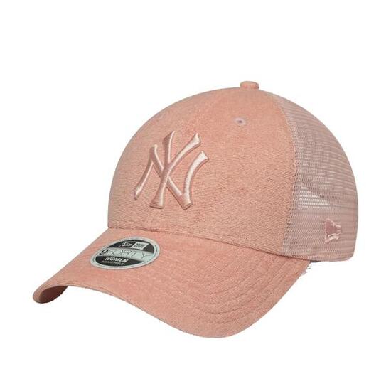 Mütze New Era Modell New York Yankees Womens Fabric Pastel Pink 9forty Trucker A