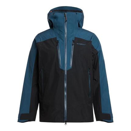 Veste Homme Trangoworld Tosos Noir/Bleu/Noir Imperméable