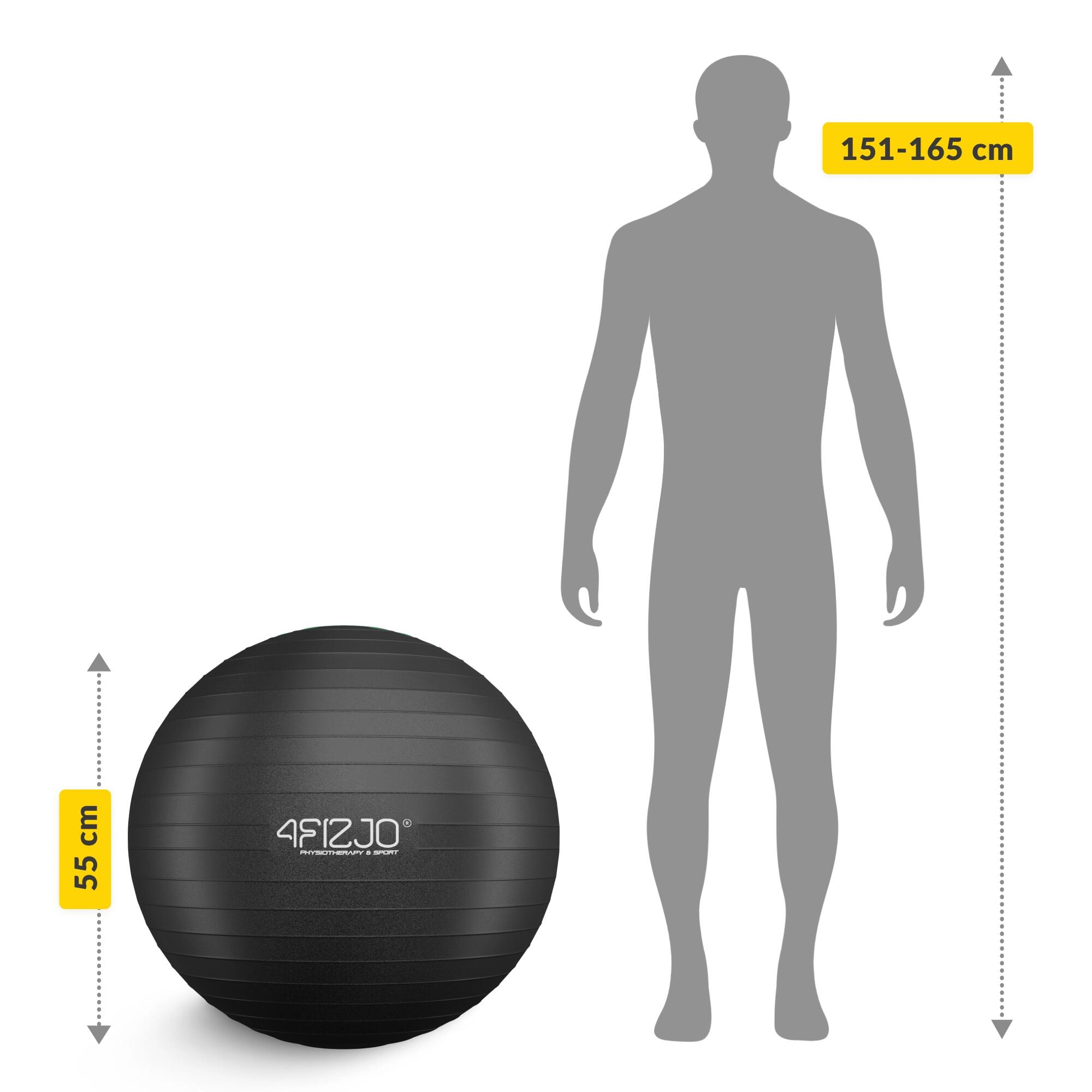 Palla ginnica fitness riabilitativa anti-burst postura 4FIZJO Reh Ball 2/7