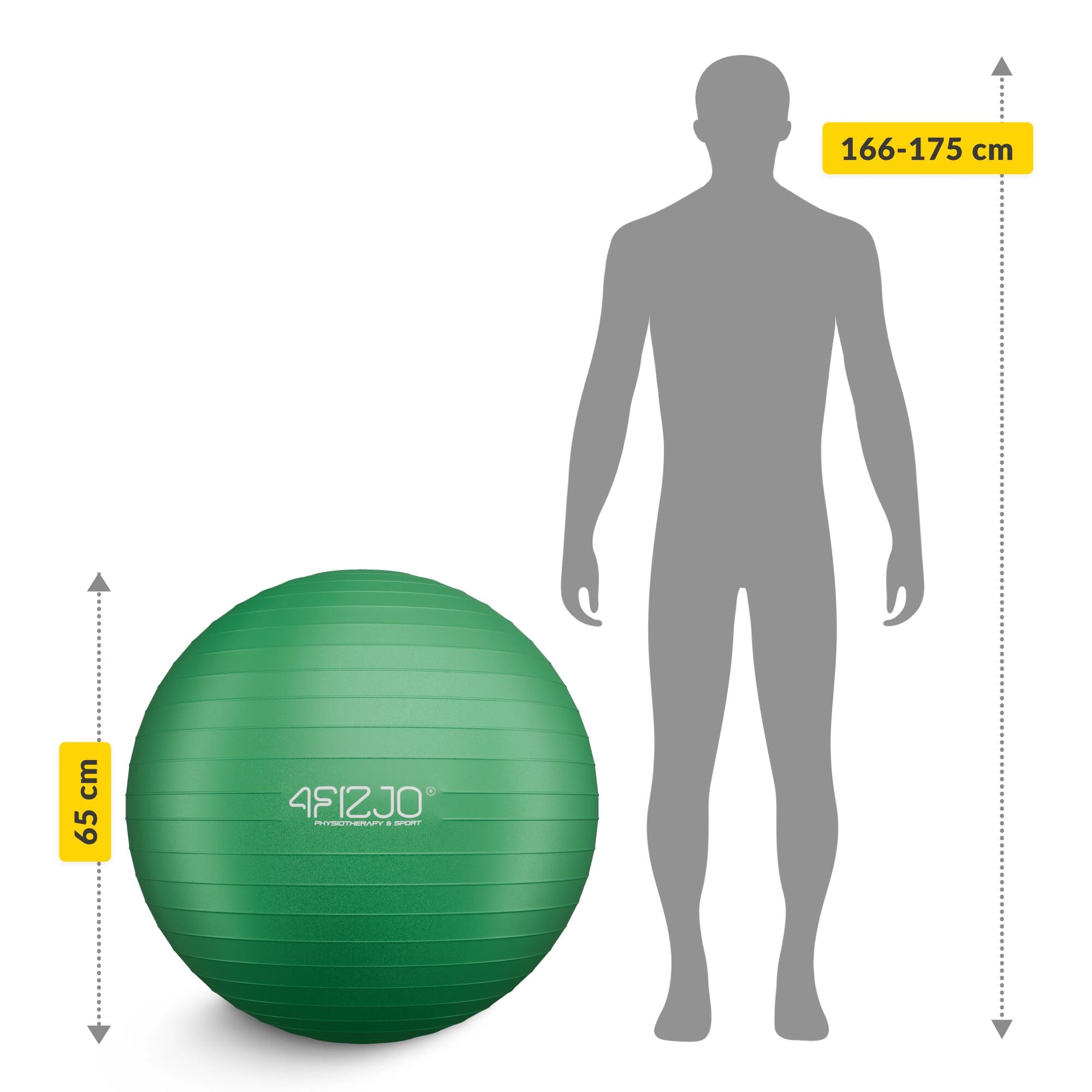 Palla ginnica fitness riabilitativa anti-burst postura 4FIZJO Reh Ball 4/7