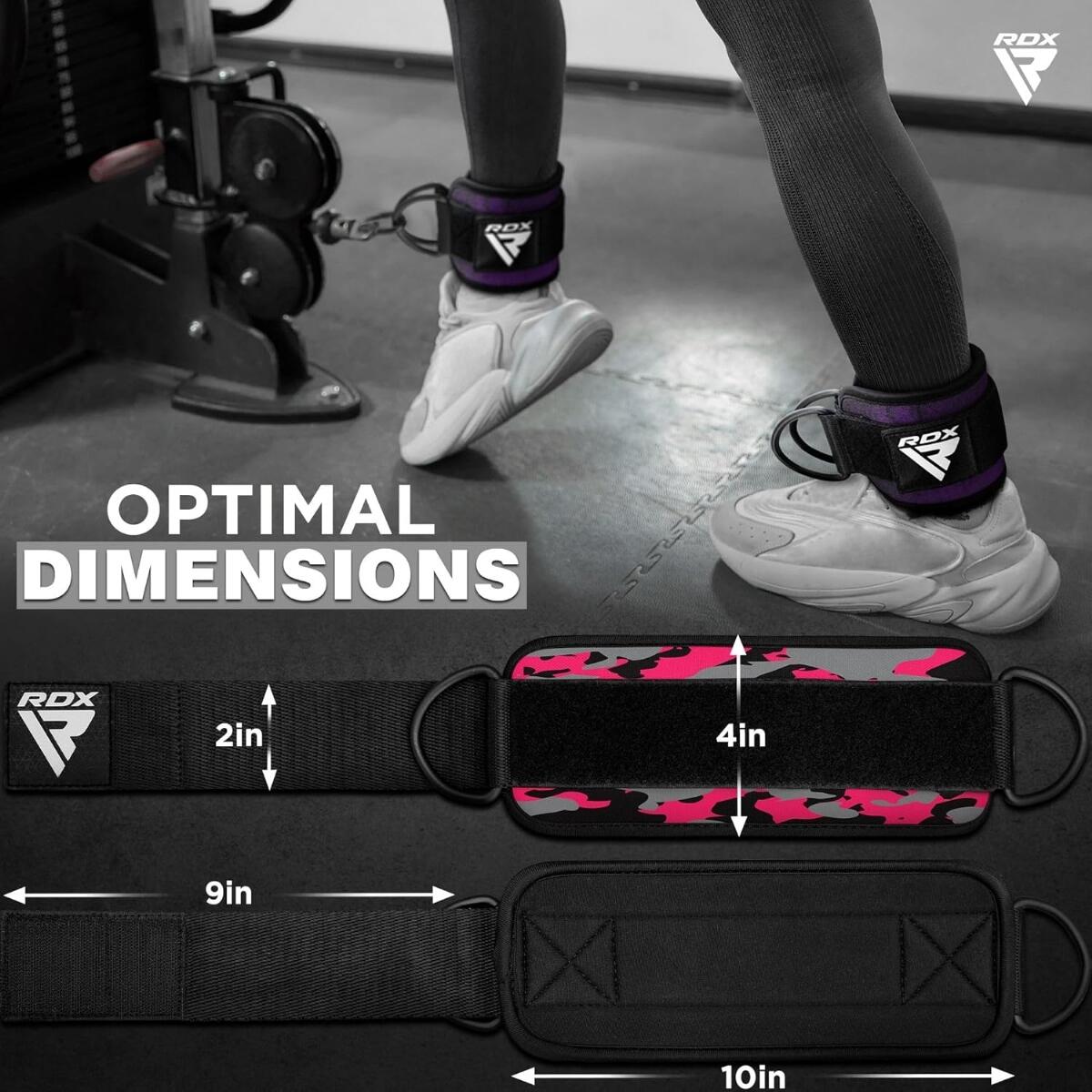 RDX A4 Ankle Straps For Gym Cable Machine 7/7