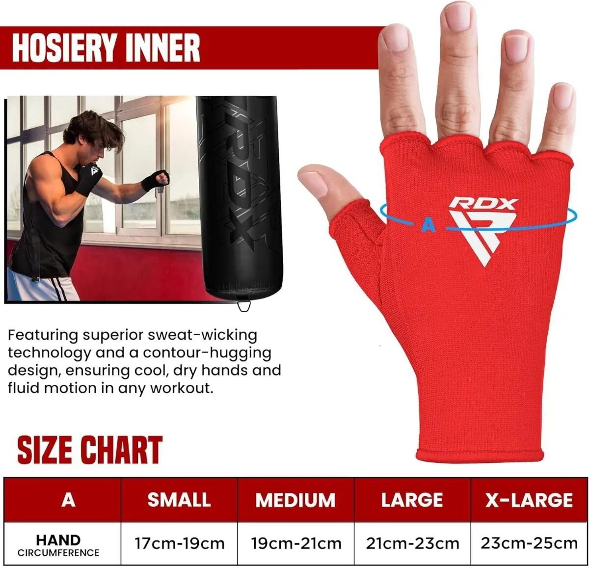 RDX HI Inner Gloves enveloppes pour les mains 7/8