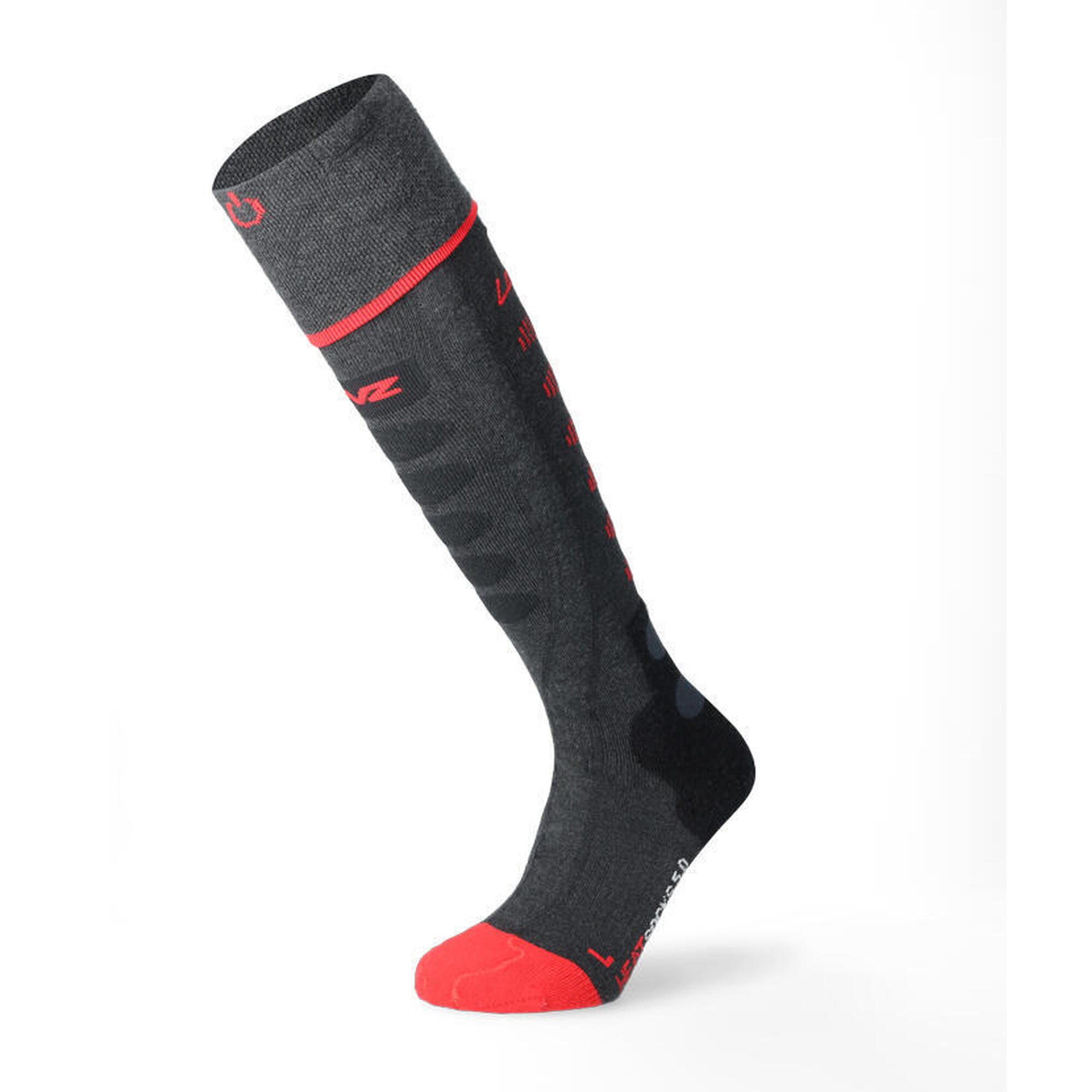Lenz Heat Sock 5.1 Toe Cap Chaussettes de ski chauffantes Regular