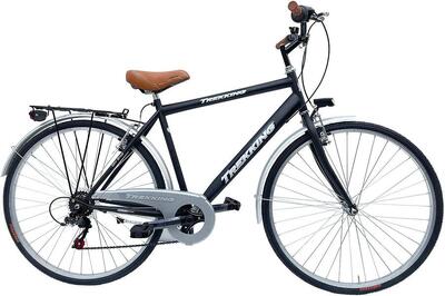 Bicicletta Uomo Passeggio Misura 28 Bici Da Città Con Cambio Nero Vintage Retrò