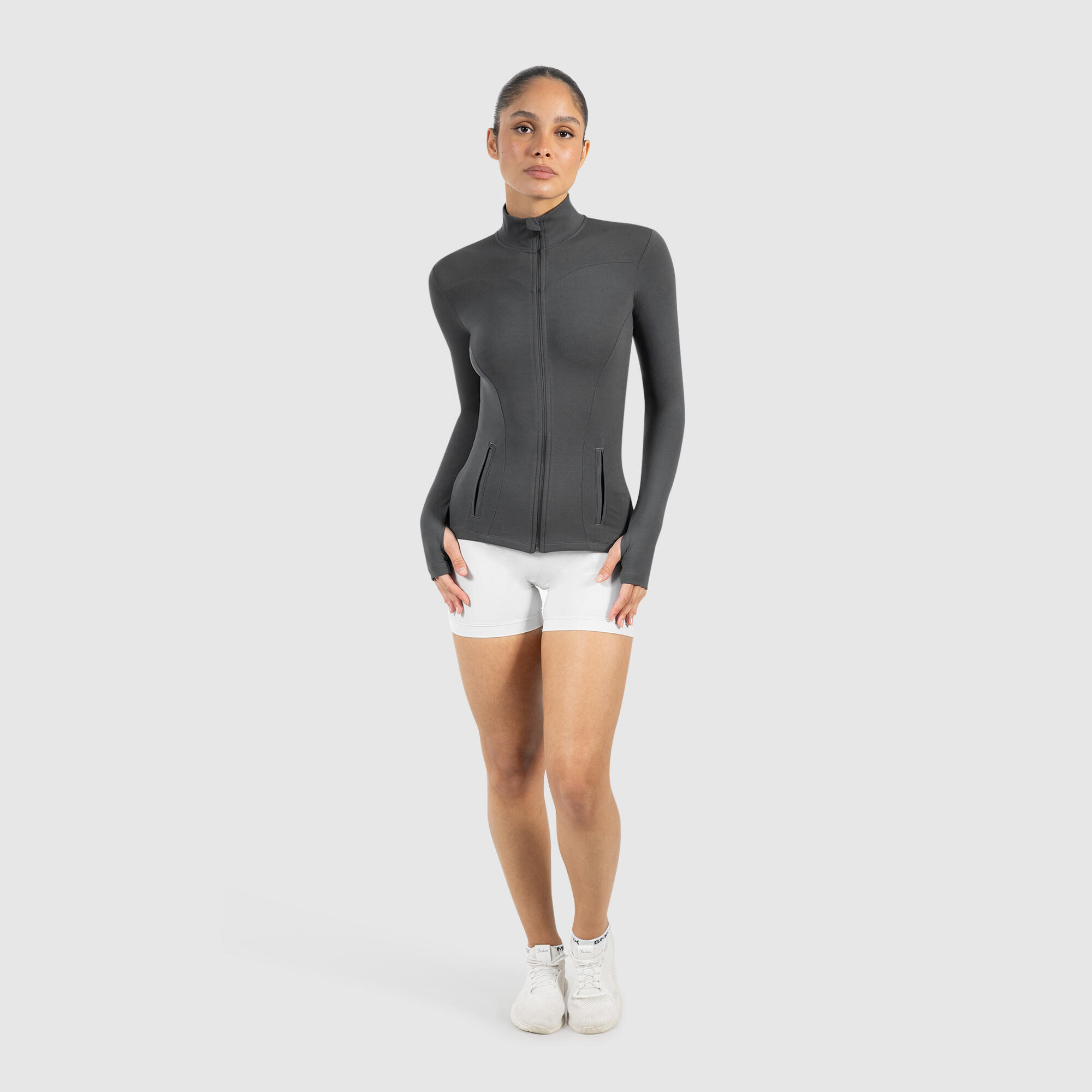 Damen Trainingsjacke Kenna Anthrazit 3/6