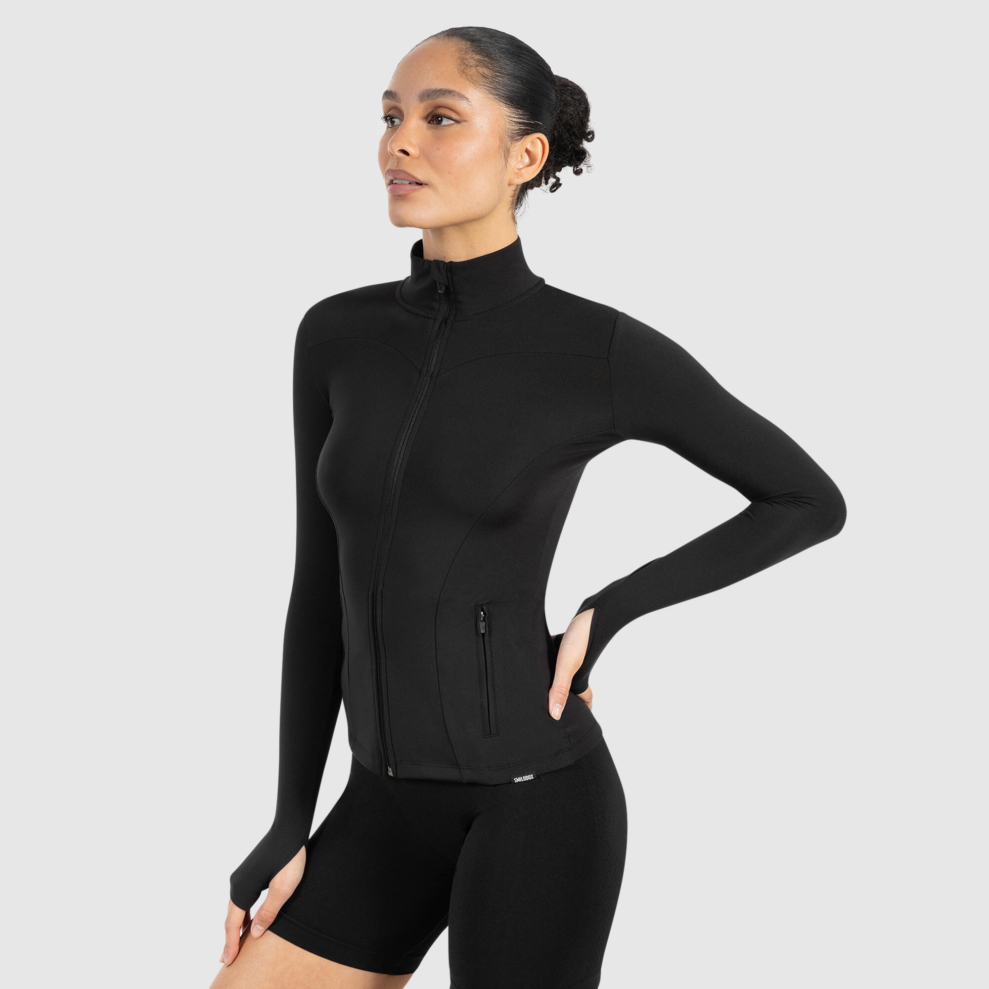 Damen Trainingsjacke Kenna Schwarz 2/6
