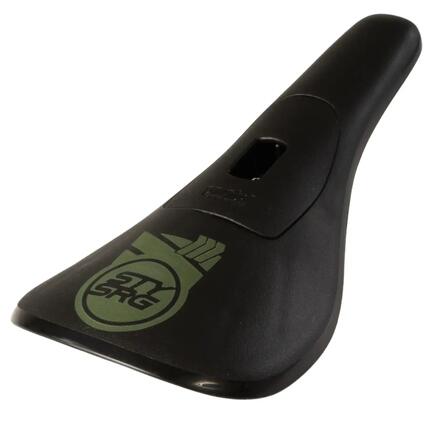 BMX Siodełka Stay Strong Fast Chevron Plastic Siodełko BMX - Czarny/Zielony