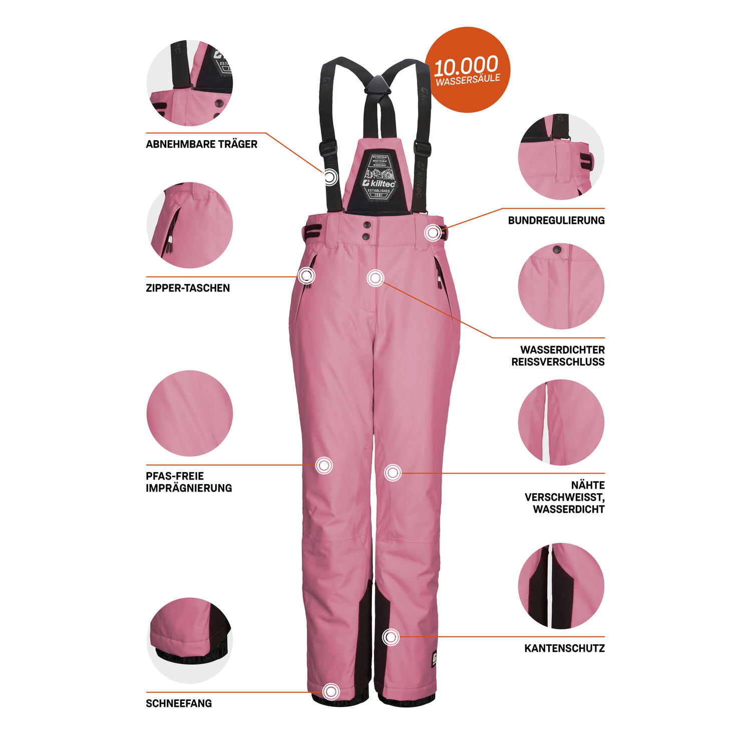 Kinder Skihose KSW 213 GRLS SKI PNTS 5/6
