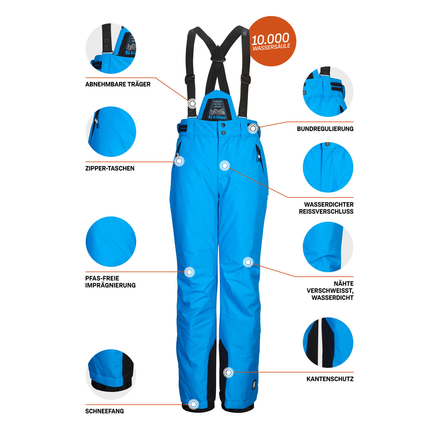 Kinder Skihose KSW 214 BYS SKI PNTS 5/6