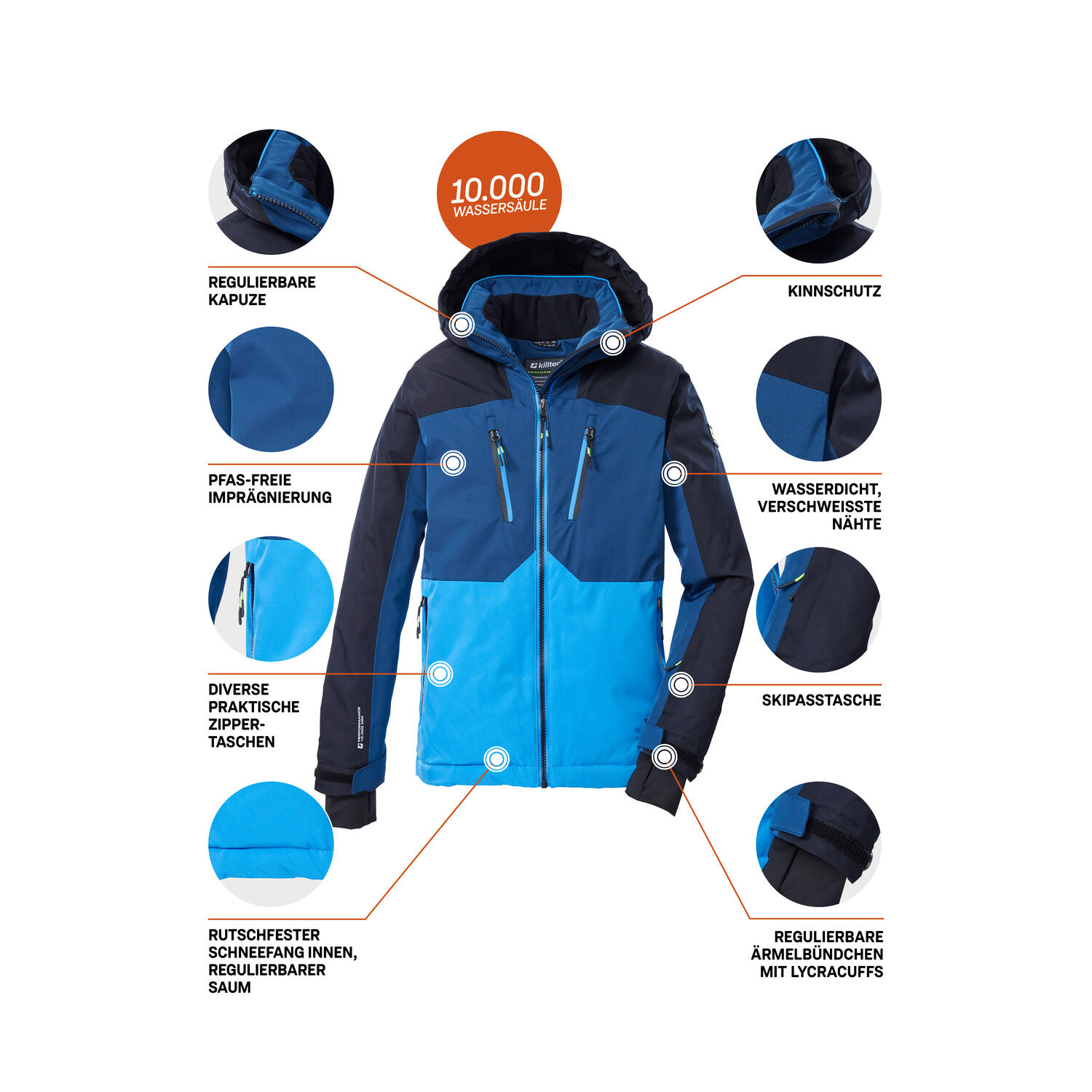 Kinder Skijacke KSW 190 BYS SKI JCKT 5/6